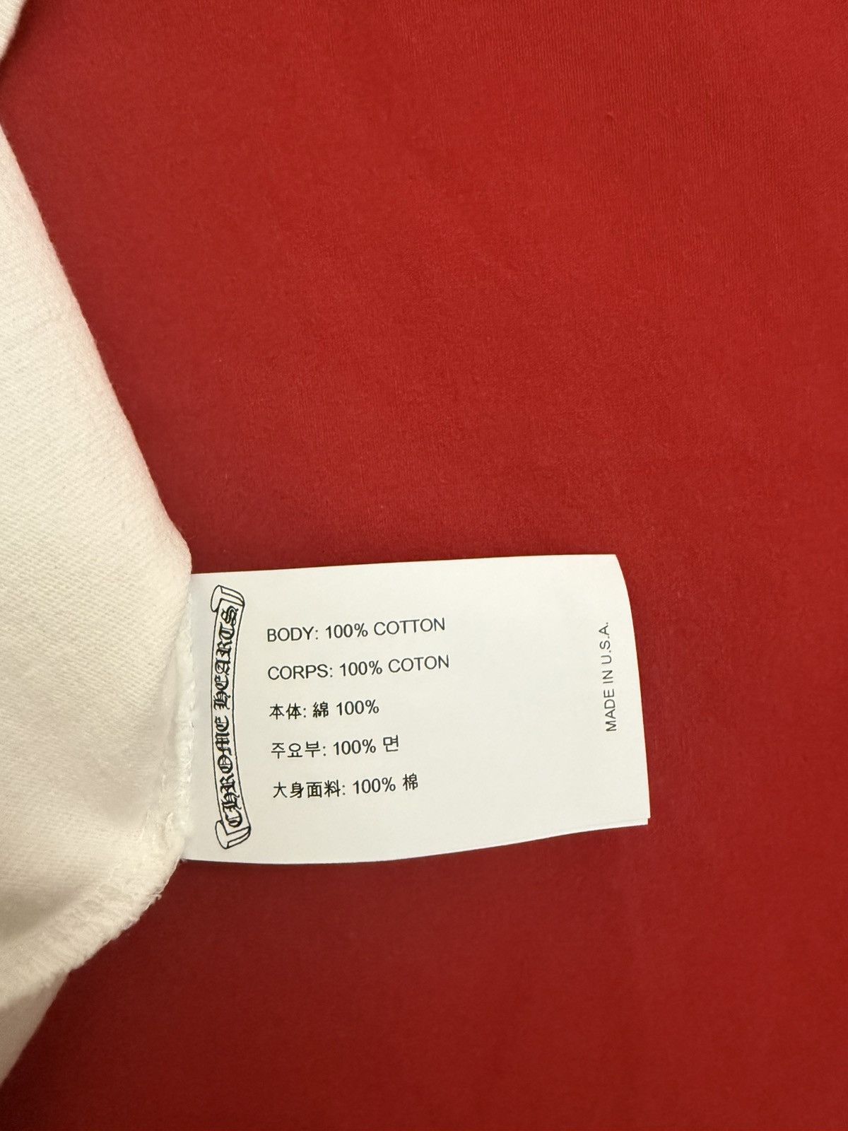 Chrome Hearts Chrome Heart Embordery Tee Size US M / EU 48-50 / 2 - 6 Thumbnail