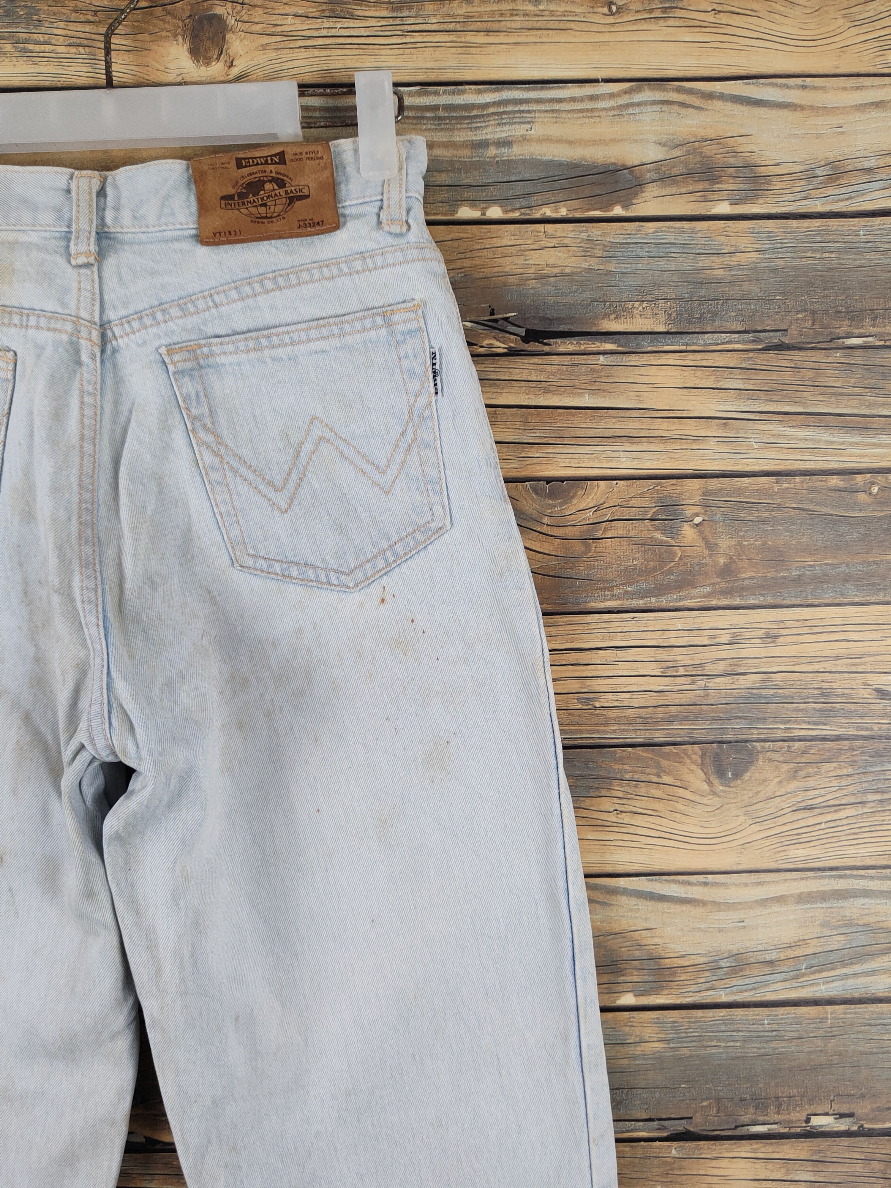 Edwin Edwin Light Blue Distressed Ripped Jeans #W1402 Size US 27 - 11 Thumbnail
