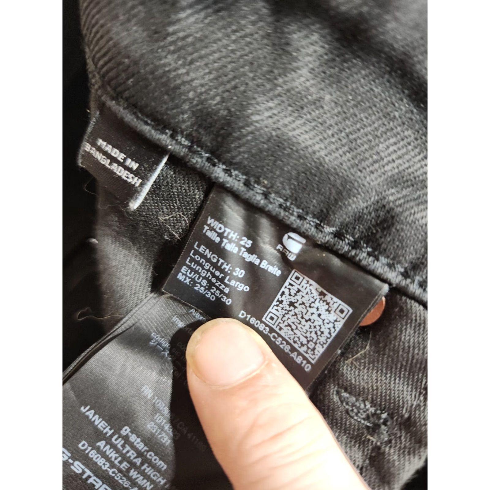 G-Star G Star Raw Jeans Womens Janeh Ultra High Ankle Black 25x30 Jeans Womens Regular 25 Black Janeh Stars 2010s Mens? Size 42" / US 20 - 5 Thumbnail