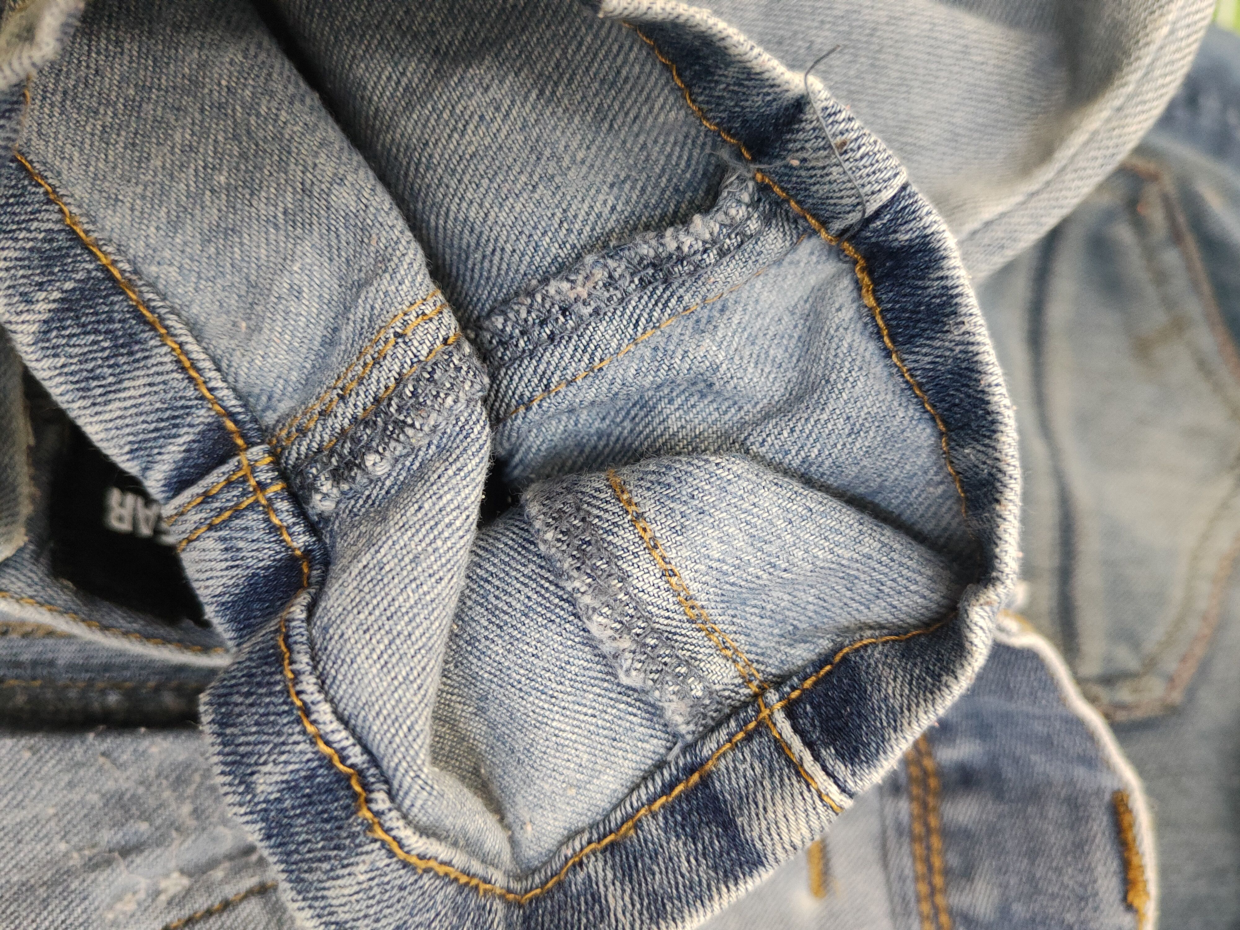 Japanese Brand Burtle Blue Distressed Ripped Soft denim Jeans #W1976 Size US 31 - 15 Thumbnail