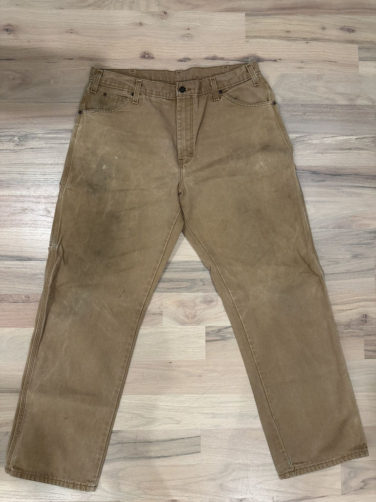 Dickies Vintage Dickies Tan Carpenter Construction Pants 34x30 Size US 34 / EU 50 - 2 Thumbnail