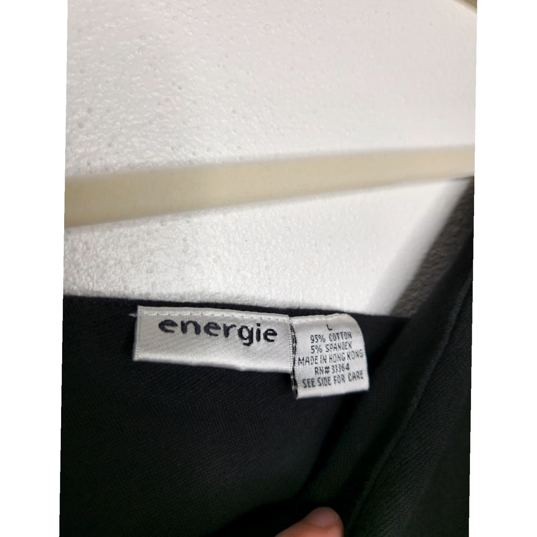 Energie VINTAGE Energie Asymmetrical Top Cami Tank Black L Women Tank Top Criss Cross Slender 90s 2000s Womens Size L / US 10 / IT 46 - 4 Thumbnail