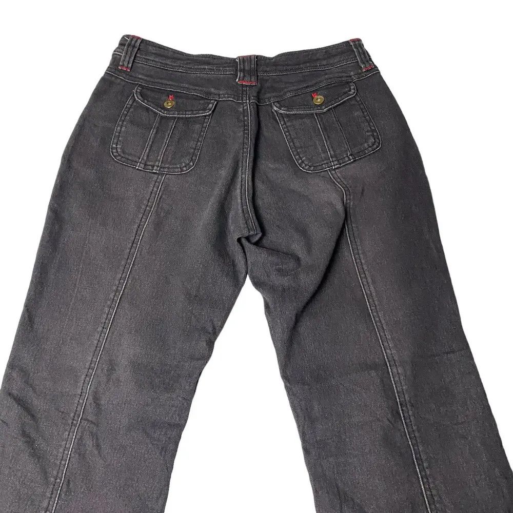 Japanese Brand Flared Lowrise Washed Straight Cut Jeans Size US 28 / EU 44 - 3 Thumbnail
