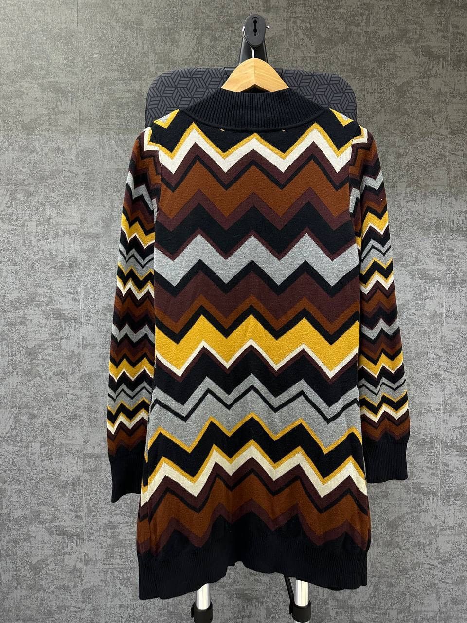 Missoni × Vintage Vintage Missoni Zigzag Open Cardigan Sweater Size US M / EU 48-50 / 2 - 16 Thumbnail