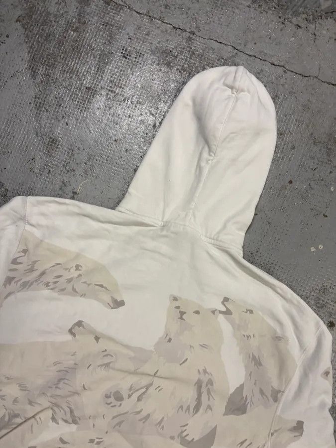Kenzo FW2013 Kenzo Cream Cotton Polar Bear Hoodie Size US M / EU 48-50 / 2 - 6 Thumbnail