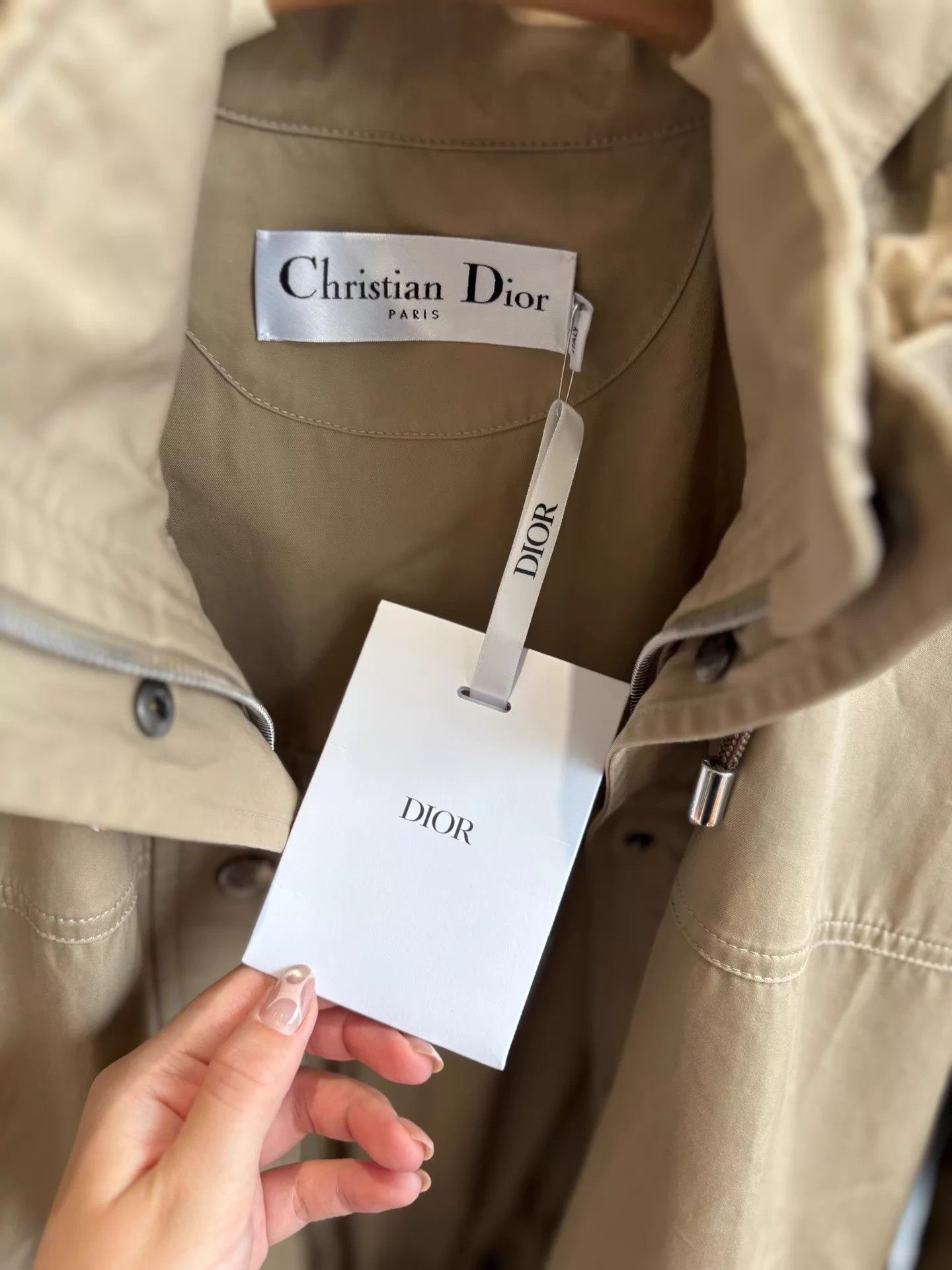 Dior Dior Khaki Hooded Longline Oversized Trench Size S Size S / US 4 / IT 40 - 4 Thumbnail
