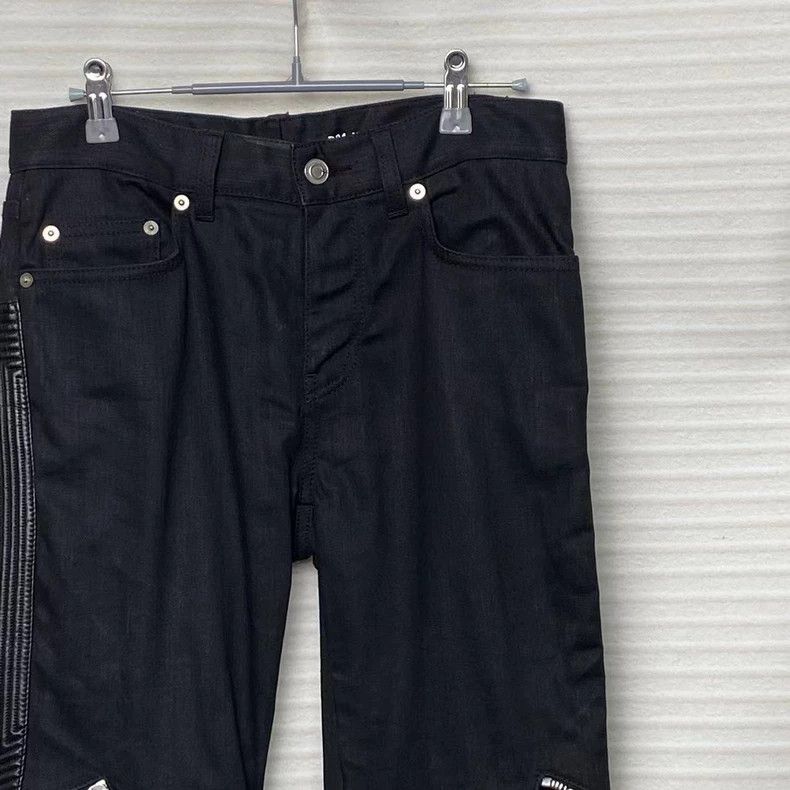 Saint Laurent Paris Saint Laurent Paris Patchwork zip-up straight leg jeans Size US 28 / EU 44 - 3 Thumbnail
