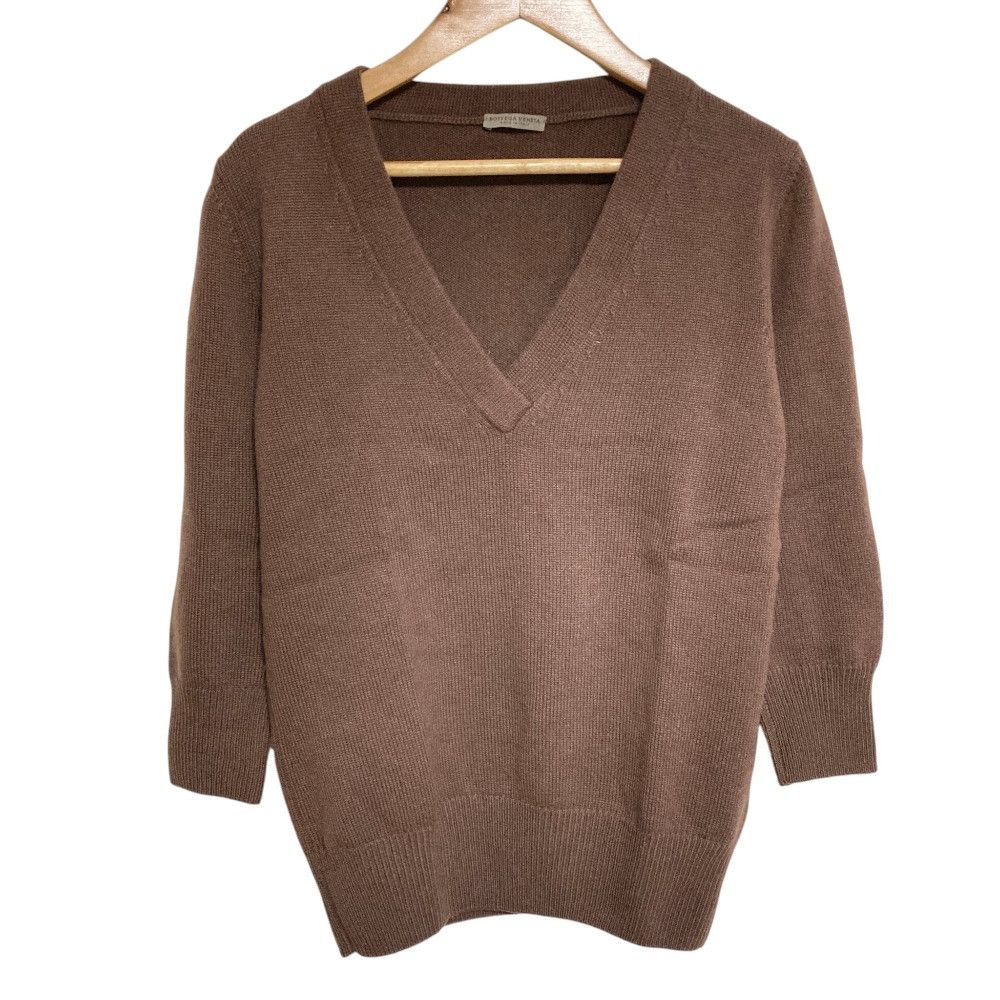 Bottega Veneta Bottega Veneta Bottega Veneta 100% Cashmere V-Neck Knit Pullover Textile Tops DUTY FREE for USA Size ONE SIZE - 1 Thumbnail