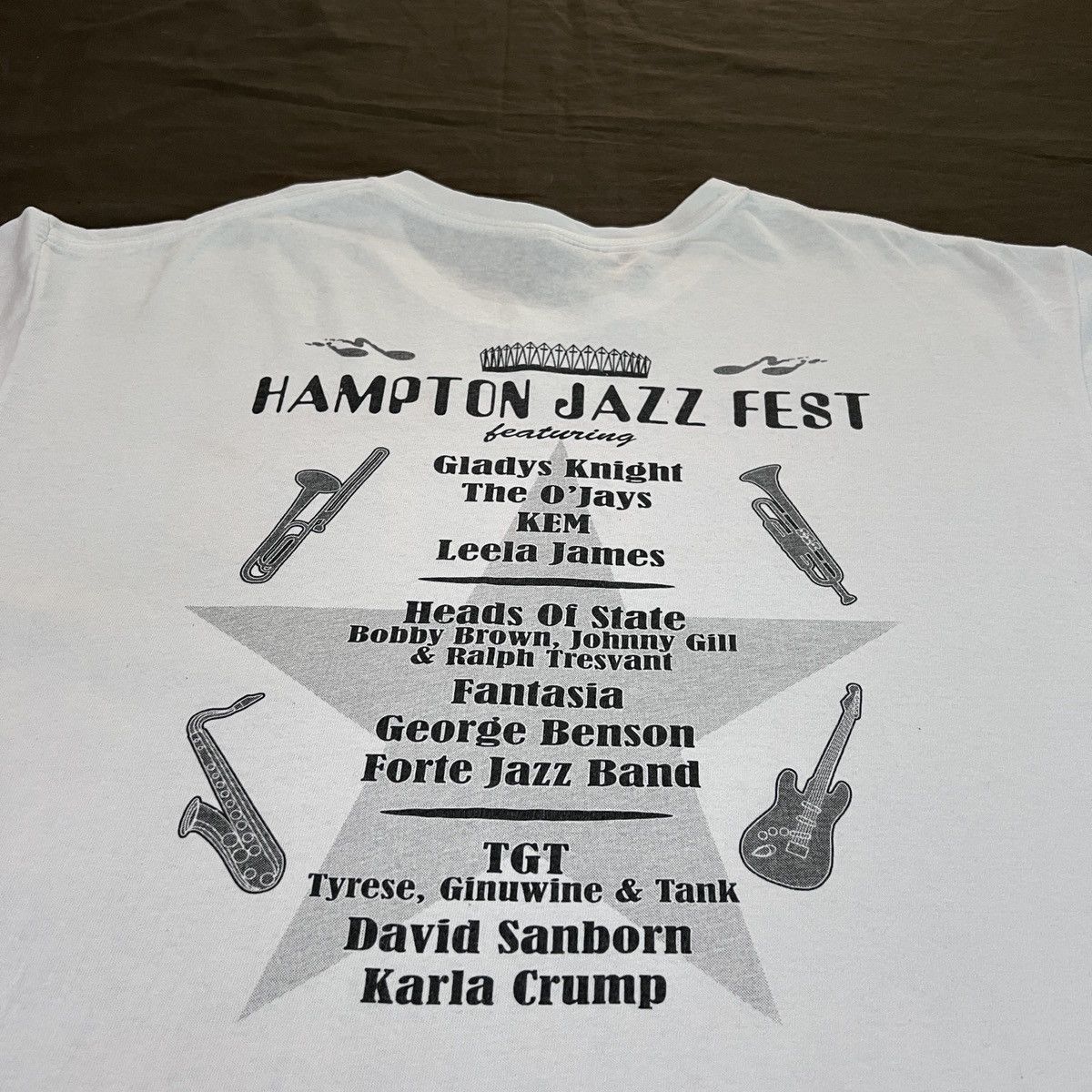 Band Tees × Rap Tees × Vintage Vintage Y2K Hampton Jazz Fest Promo Tee XL R&B Soul Hiphop Size US XL / EU 56 / 4 - 12 Thumbnail