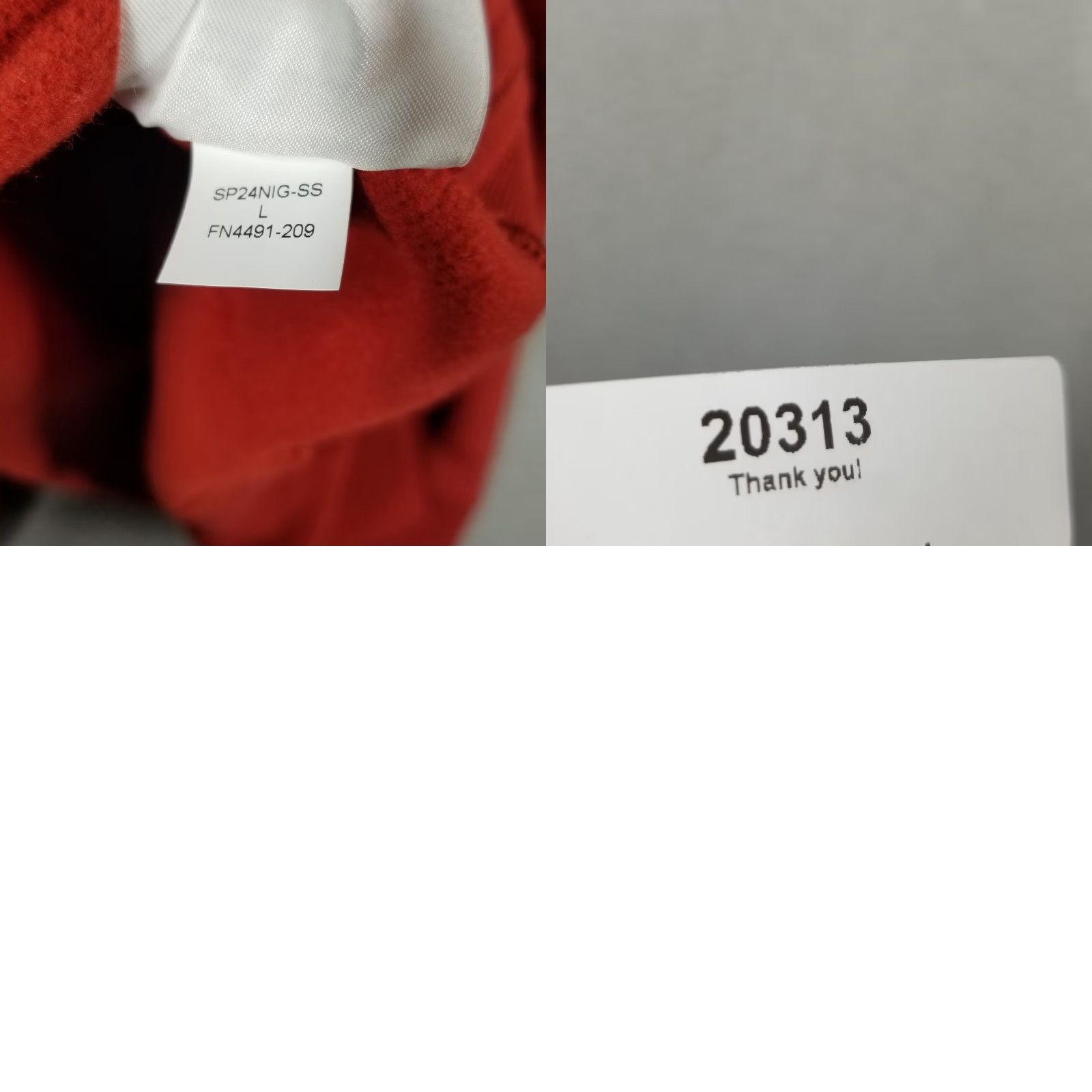 Jordan Brand VINTAGE Jordan Women's Crewneck Sweatshirt L Brick Red Fleece Pullover Long Sleeve FN4491-209 Size L / US 10 / IT 46 - 8 Thumbnail
