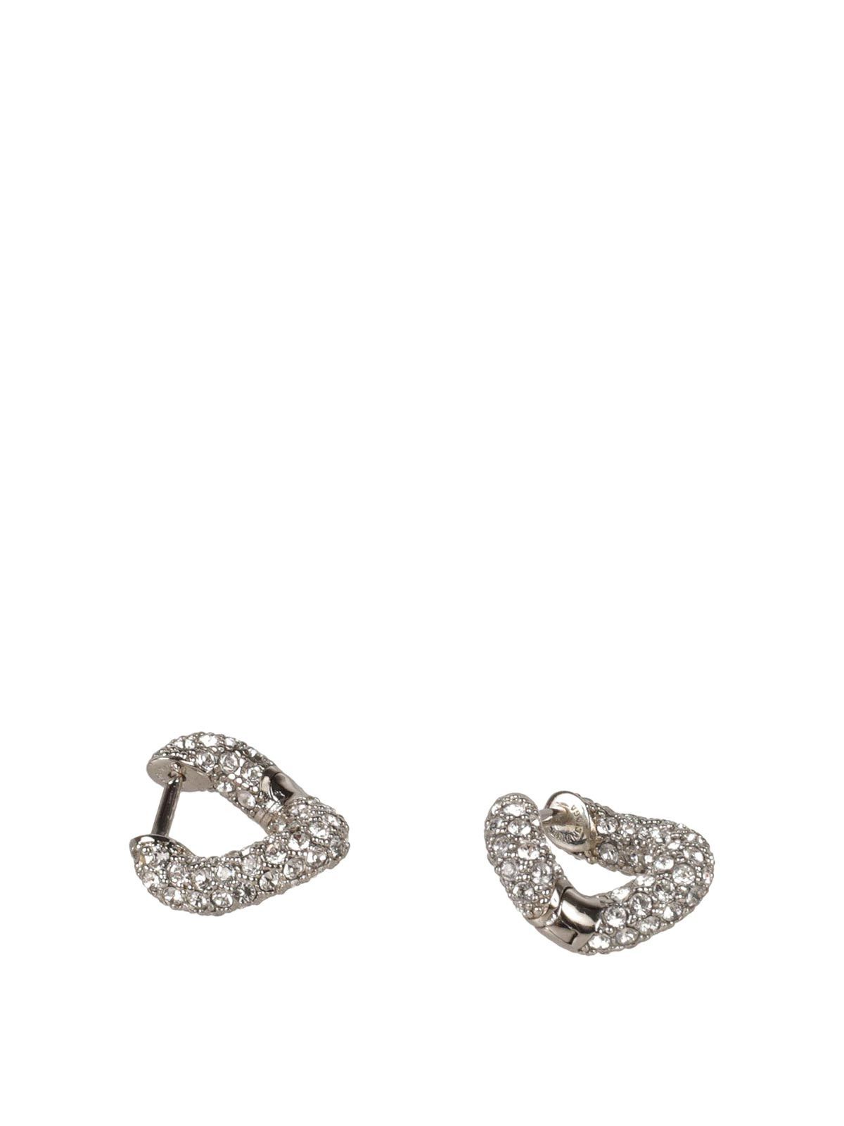 Balenciaga o1s1rm1225 Size: OS / Loop Mini Earrings in Silver Size ONE SIZE - 1 Thumbnail