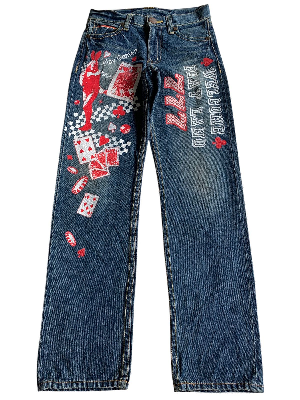 Other RARE💥CO&LU SELVEDGE PLAY GAME DISTRESSED DENIM🎌 Size US 29 - 2 Thumbnail