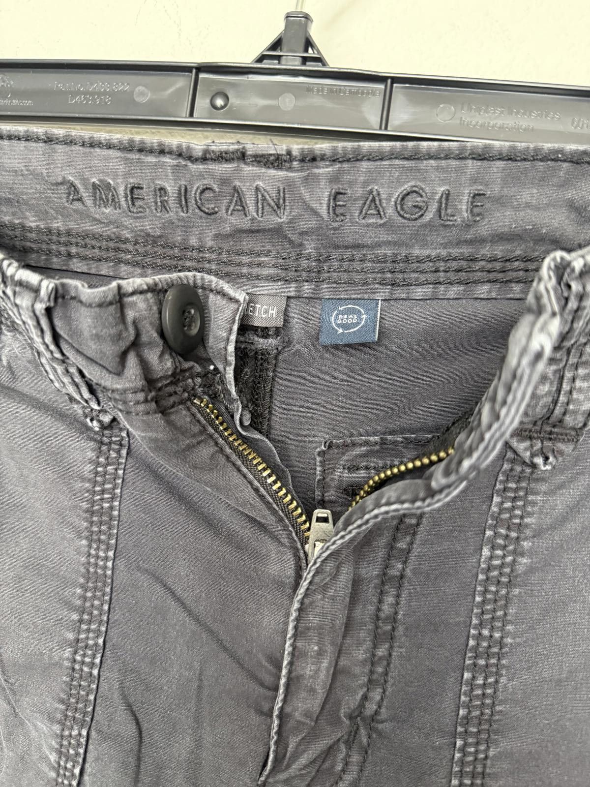 Designer Vintage Y2K Grunge Dark Gray Cargo Pants Size 26" / US 2 / IT 38 - 5 Thumbnail