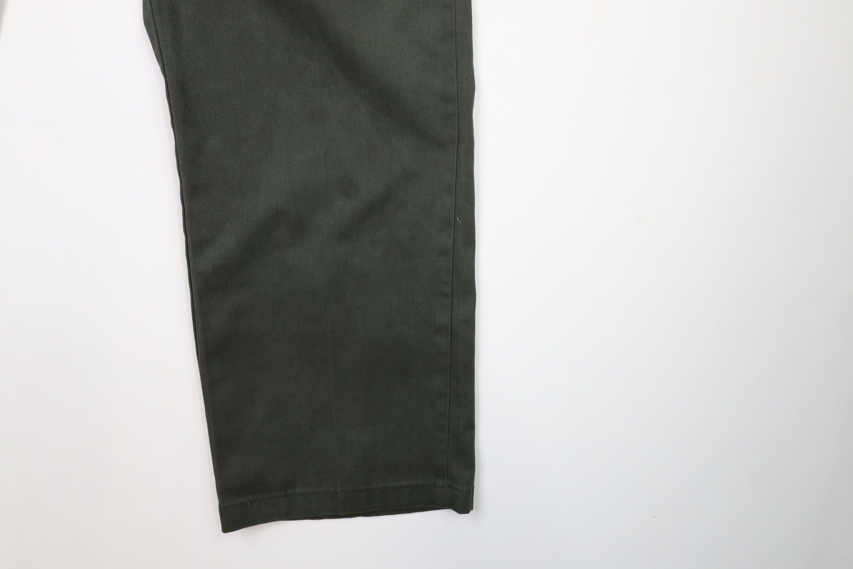Dickies × Vintage Vintage Dickies Spell Out Wide Leg Original Fit Pants Green Size US 38 / EU 54 - 5 Thumbnail
