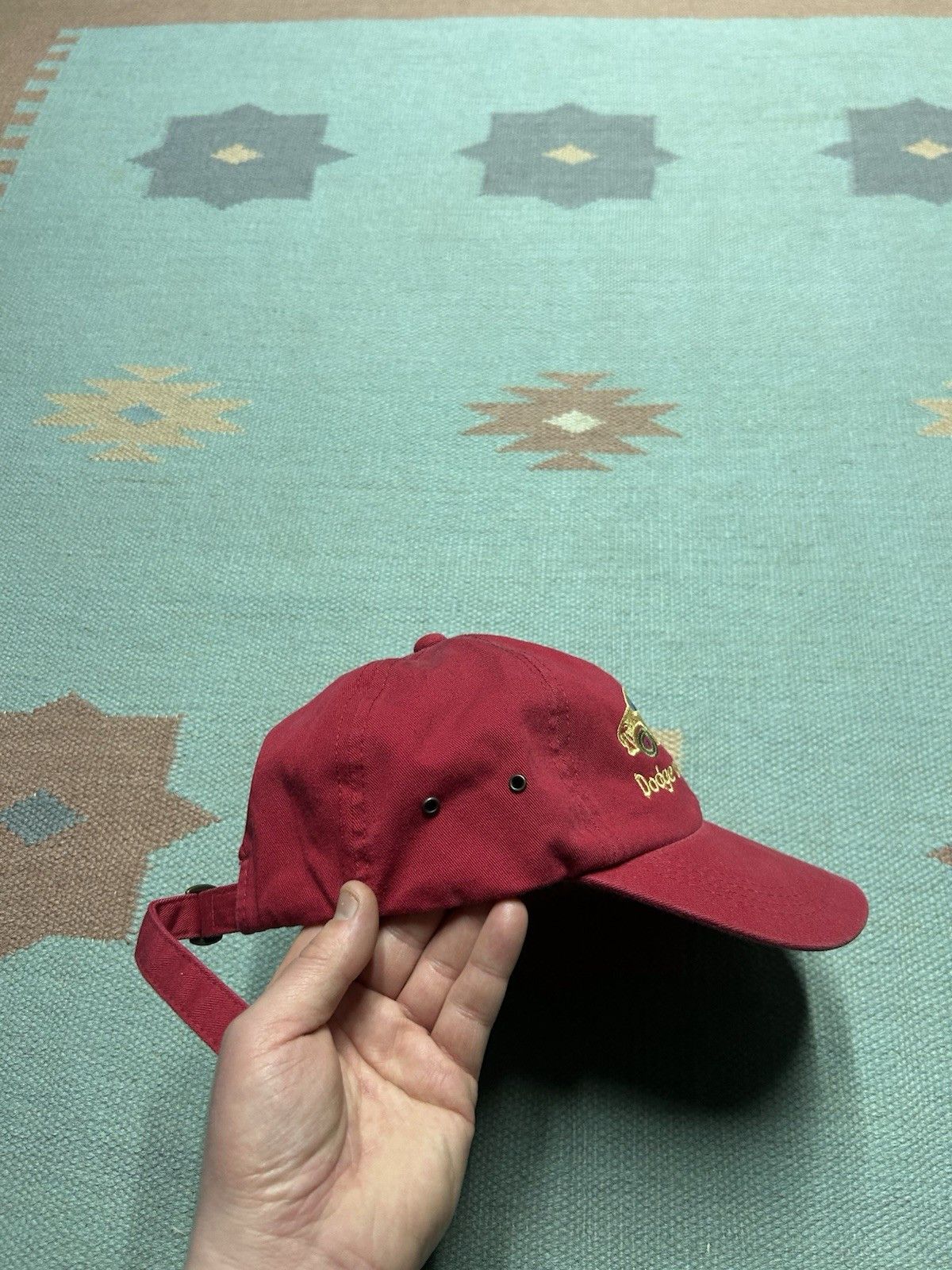 Vintage Vintage strapback hat Dodge cares about kids caravan car van Size ONE SIZE - 10 Thumbnail