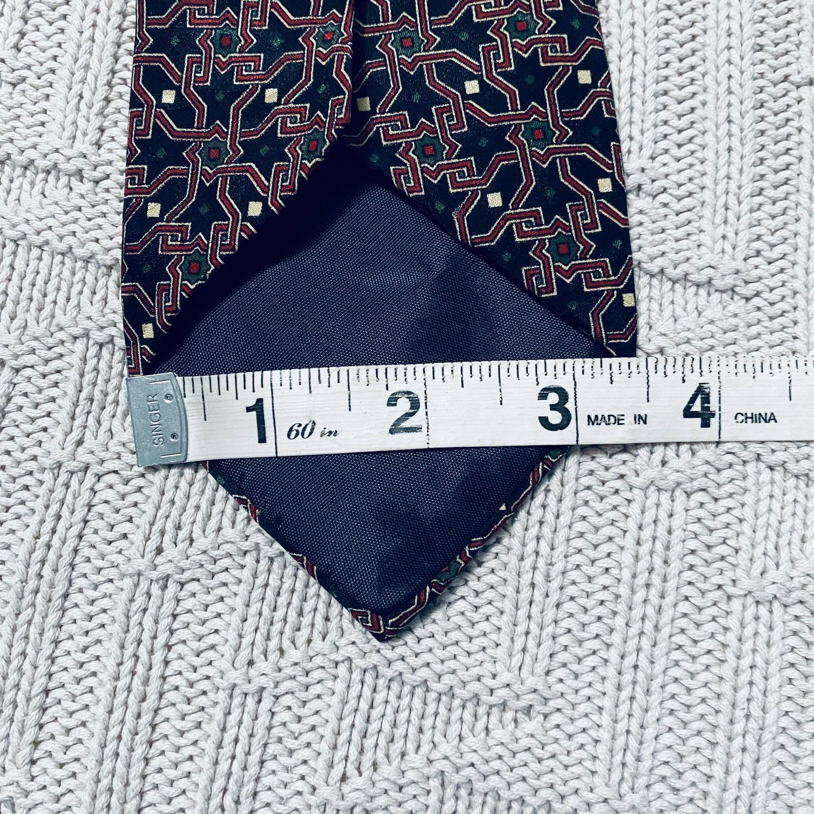 Dior Vintage Dior black abstract silk tie Size ONE SIZE - 5 Thumbnail