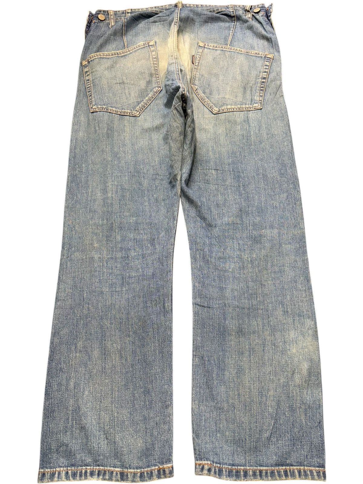 CABANE de ZUCCa Vintage Cabane de Zucca Mud Wash Distressed Jeans Size US 34 / EU 50 - 2 Thumbnail