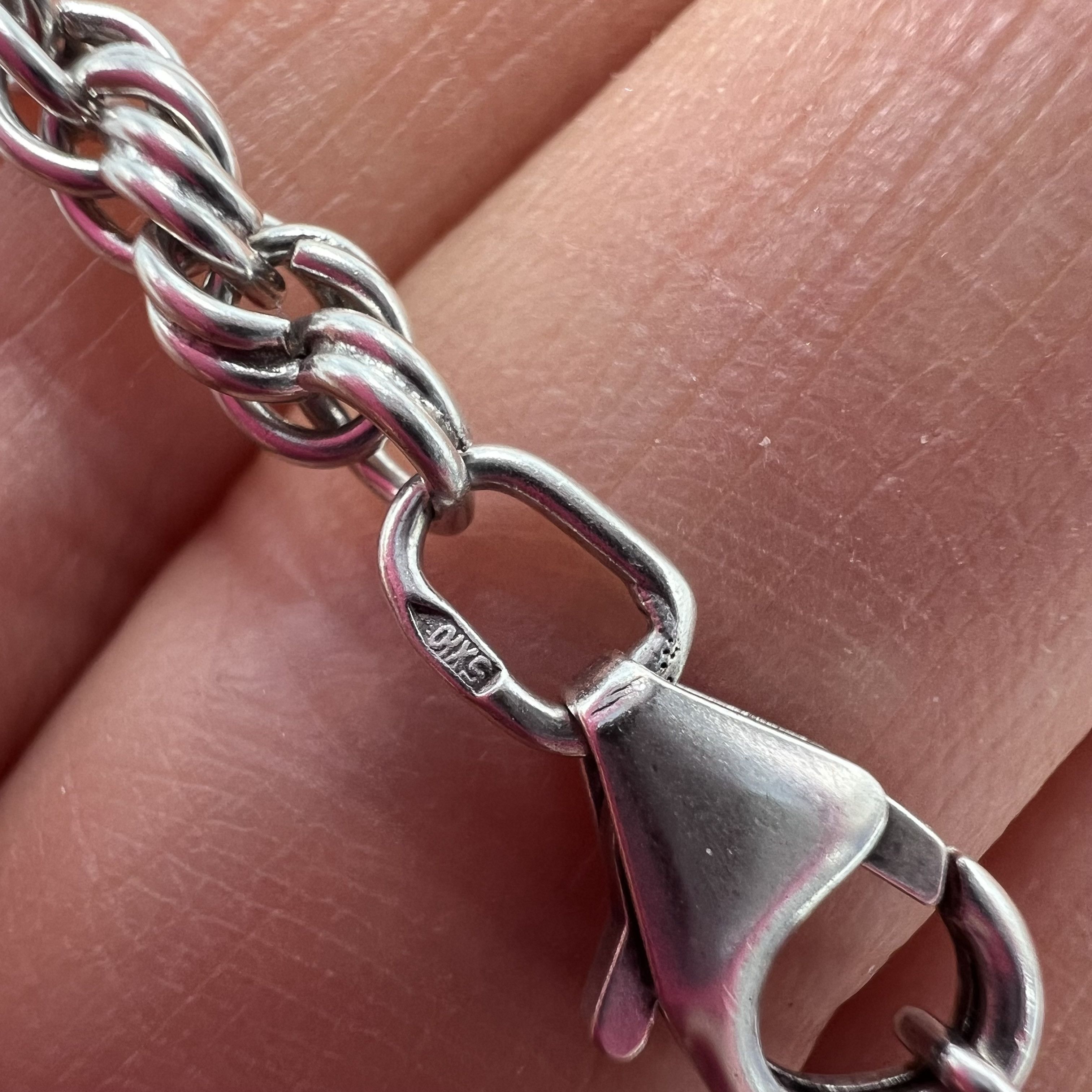 Vintage Vintage Necklace Chain Sterling Silver 925 Jewelry 18.04gr Size ONE SIZE - 6 Thumbnail