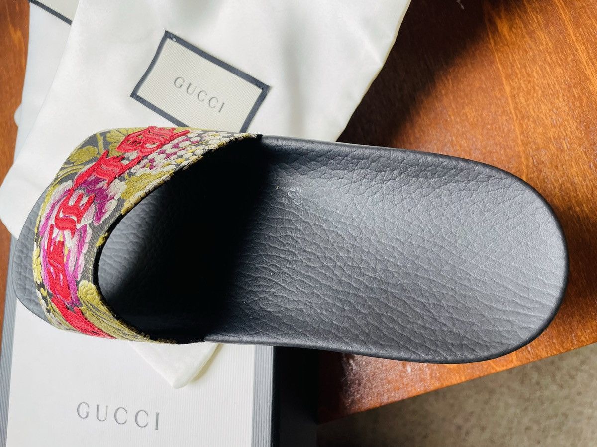 Gucci Authentic New GUCCI floral (blind For Love)Sandals,size8,38 Size US 8 / IT 38 - 7 Thumbnail