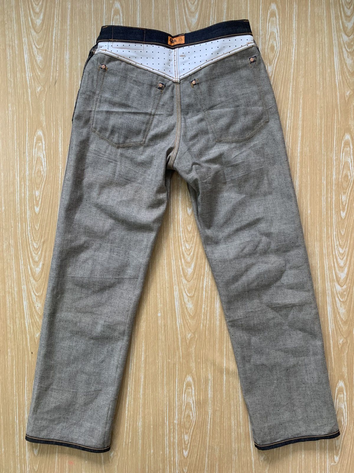 Japanese Brand 🔥 Rare.. Calee Selvedge Hard Denim Jeans Pants Size US 33 - 21 Thumbnail