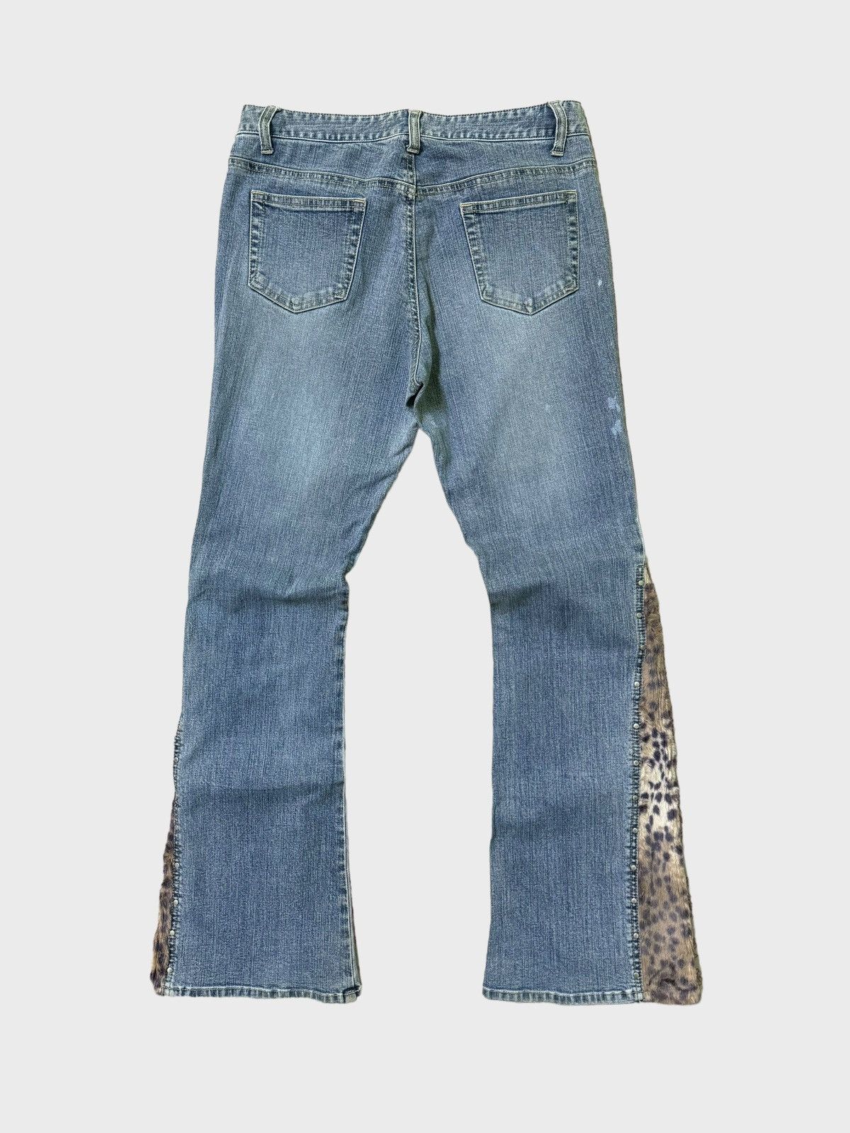 Hysteric Glamour × If Six Was Nine × Japanese Brand Crazy Flared ORIRIN Leopard Reworked Bootcut jeans Size US 28 / EU 44 - 2 Thumbnail