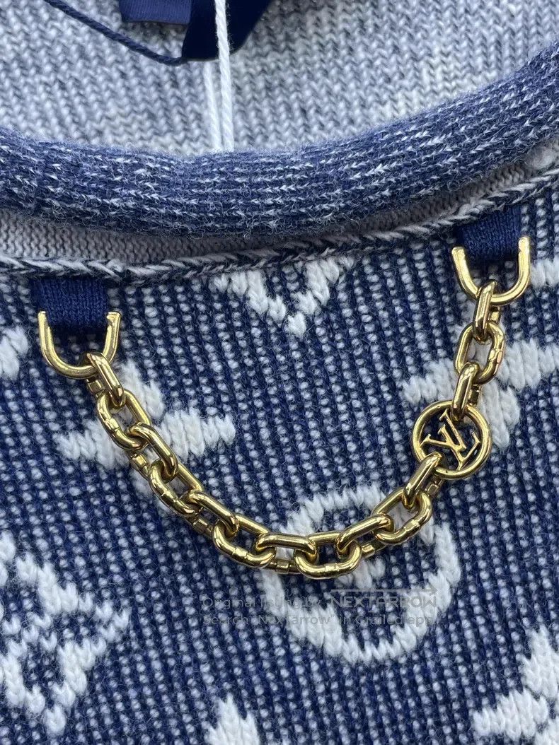 Louis Vuitton Louis Vuitton Presbyopia full print chain knit sweater Size S / US 4 / IT 40 - 4 Thumbnail