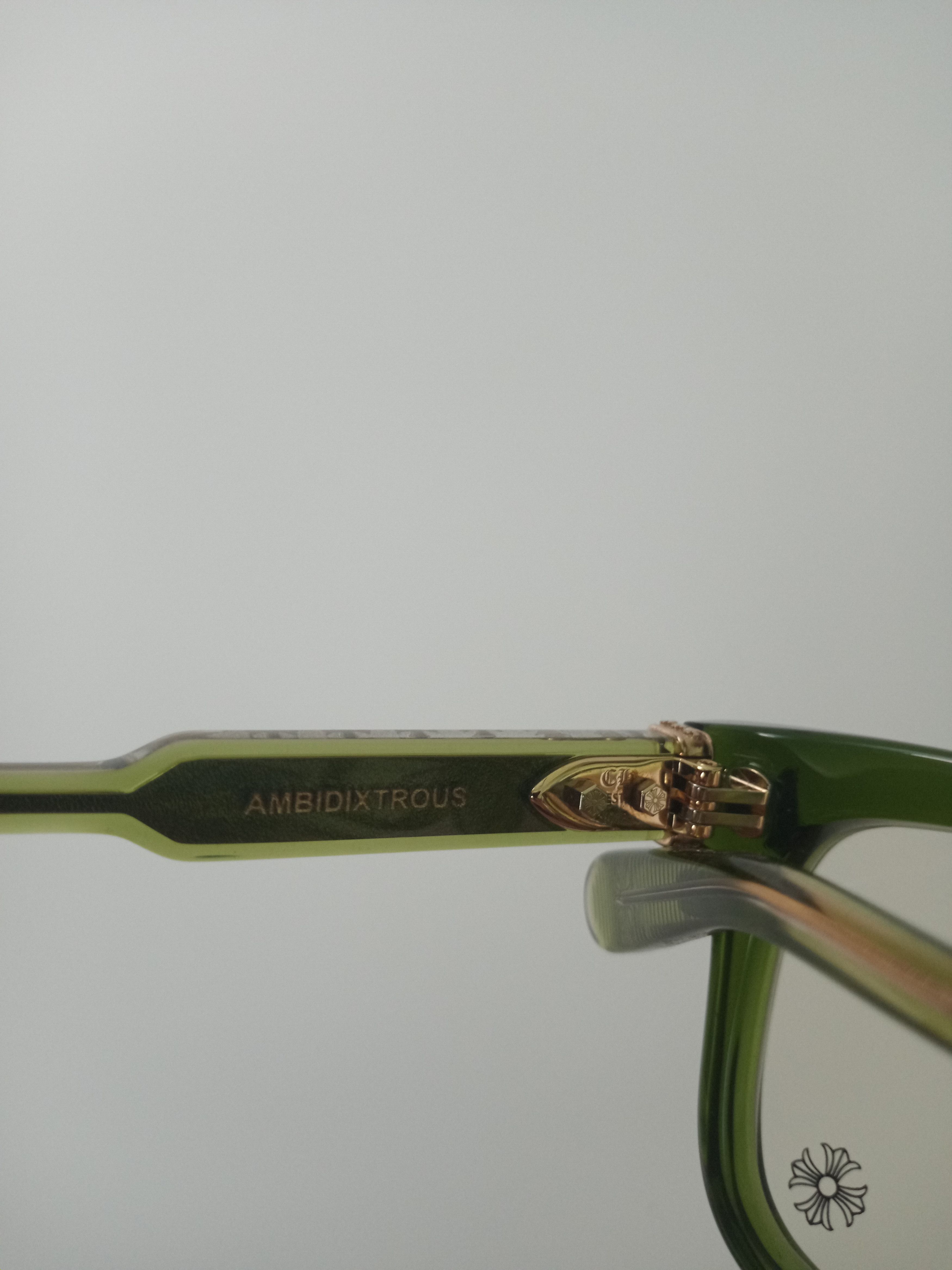 Chrome Hearts Chrome Hearts Green Ambidixtrous Glasses - Size 53[]21-151 Size ONE SIZE - 8 Thumbnail
