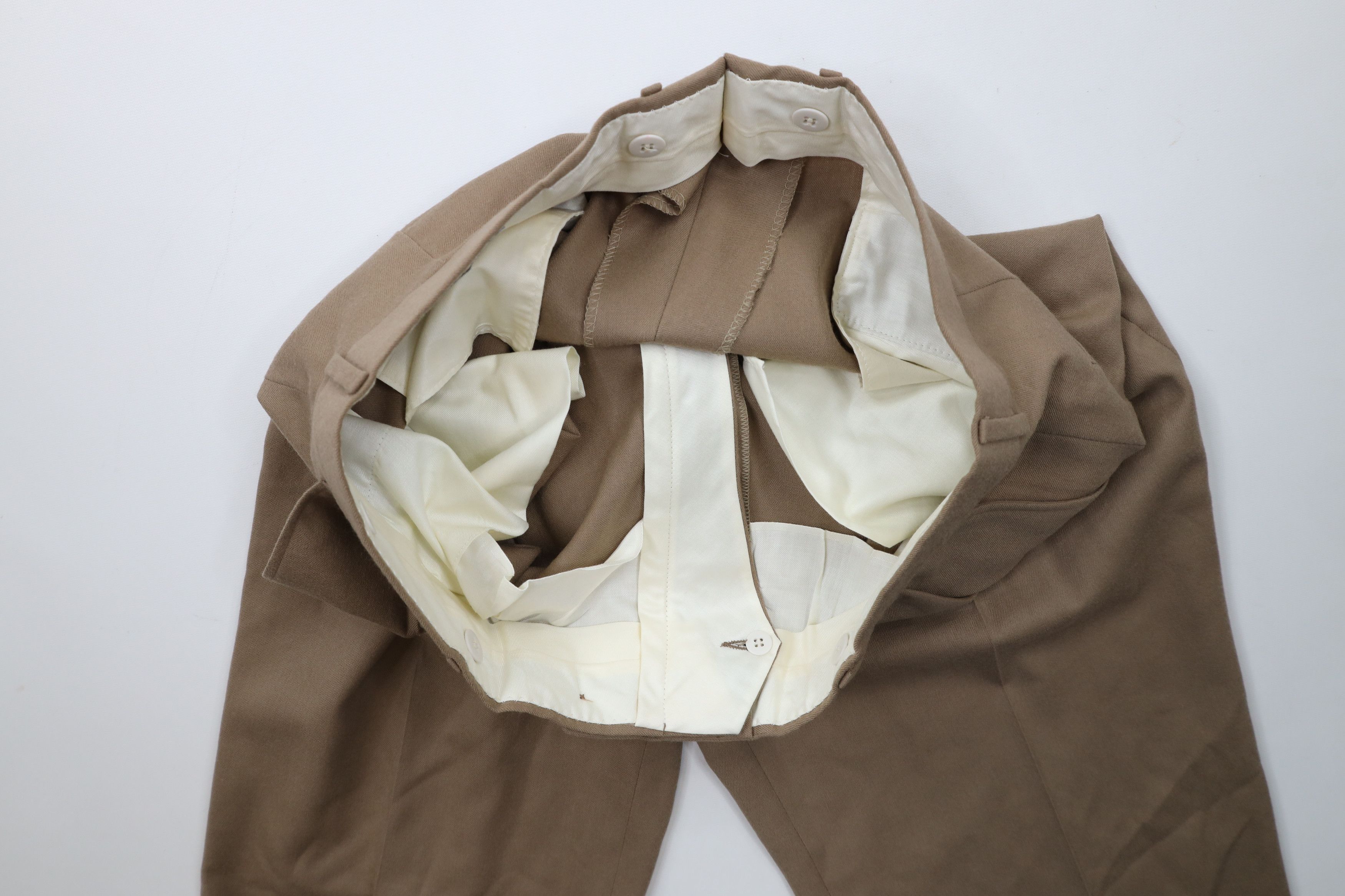 Vintage Vintage 70s Streetwear Heavy Wool Wide Leg Chino Pants USA Size US 36 / EU 52 - 3 Thumbnail