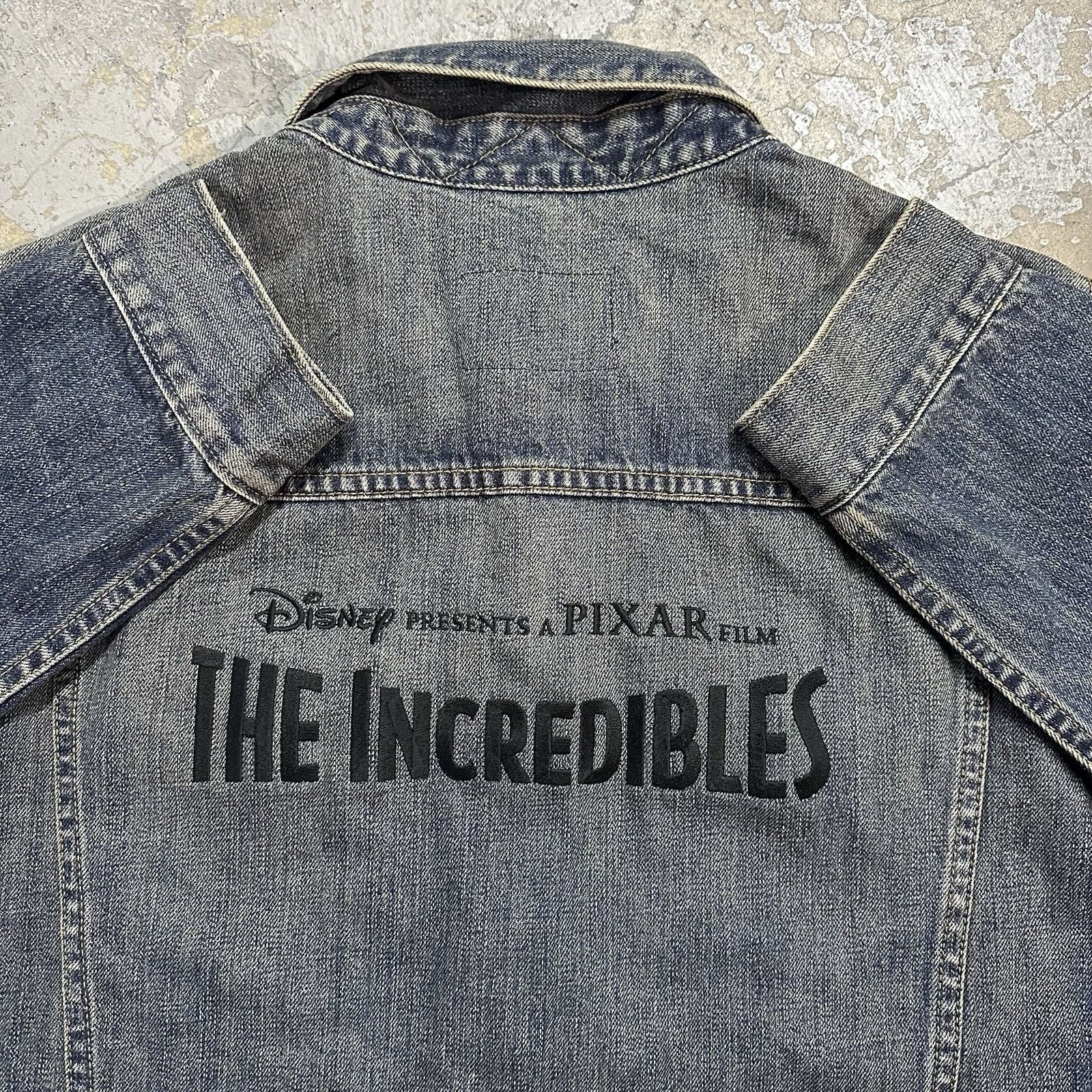 Disney × Vintage Vintage 2004 The Incredibles Movie Cast & Crew Denim Jacket Size US M / EU 48-50 / 2 - 1 Thumbnail