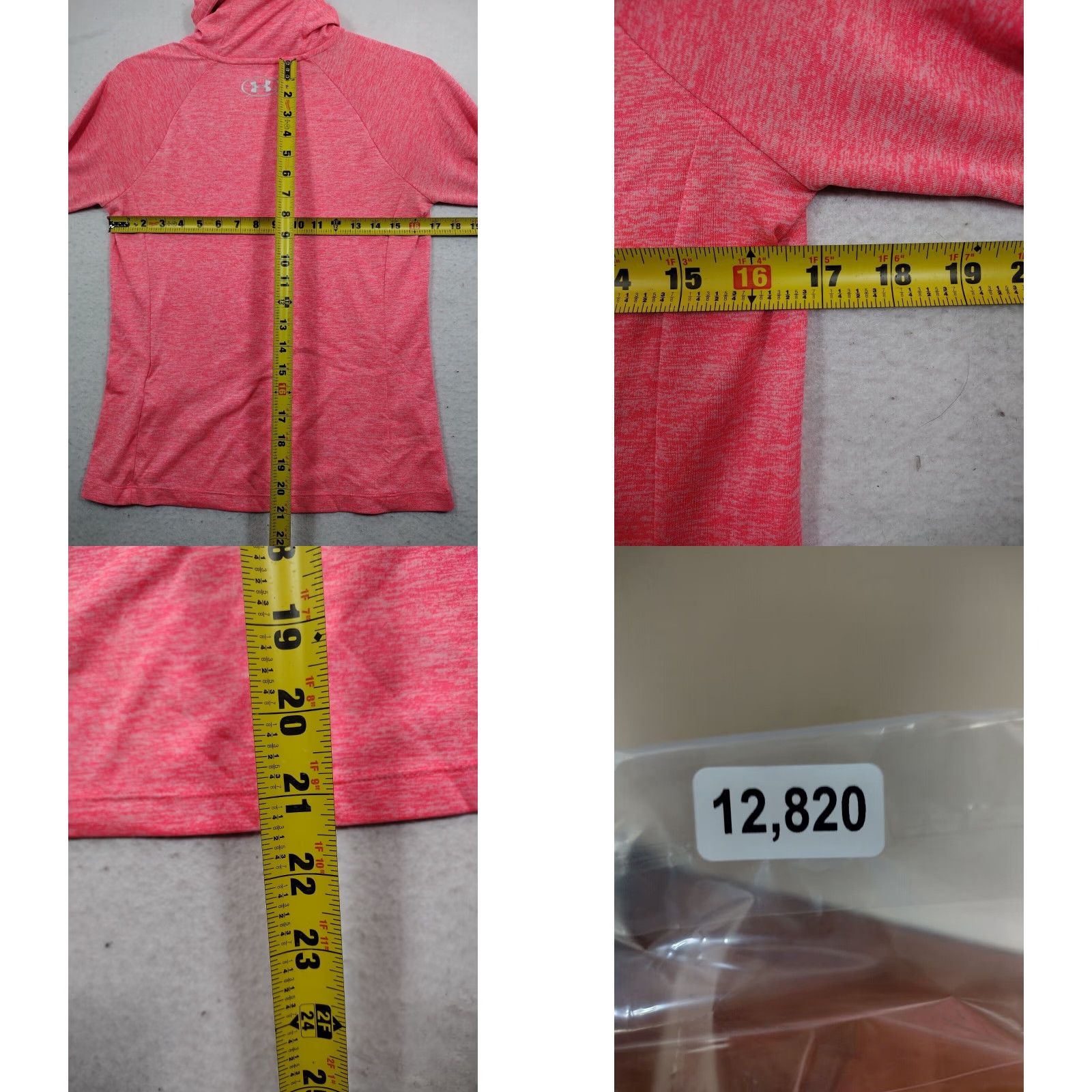 Under Armour Under Armour Shirt Mens Small HeatGear Long Sleeve Hooded Mock Neck Pink Athletic Windswept? Size US S / EU 44-46 / 1 - 8 Thumbnail