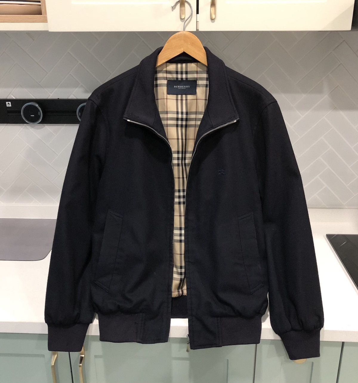 Burberry Burberry London Lined Noovacheck Wool Bomber Jacket Size US M / EU 48-50 / 2 - 1 Thumbnail