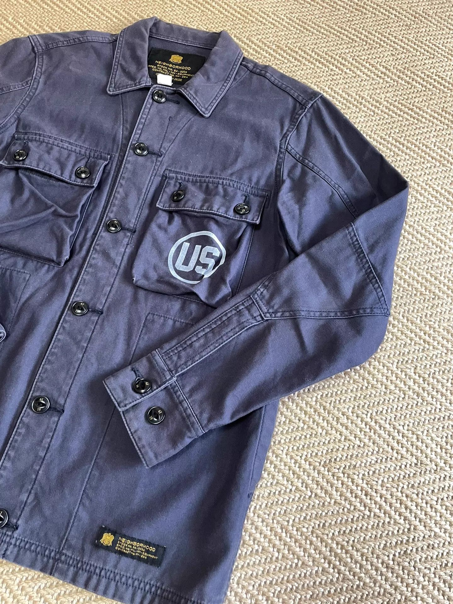 Neighborhood NEIGHBORHOOD 15AW 4-Pkt Washed Distressed BDU Jacket Navy S Size US S / EU 44-46 / 1 - 7 Thumbnail