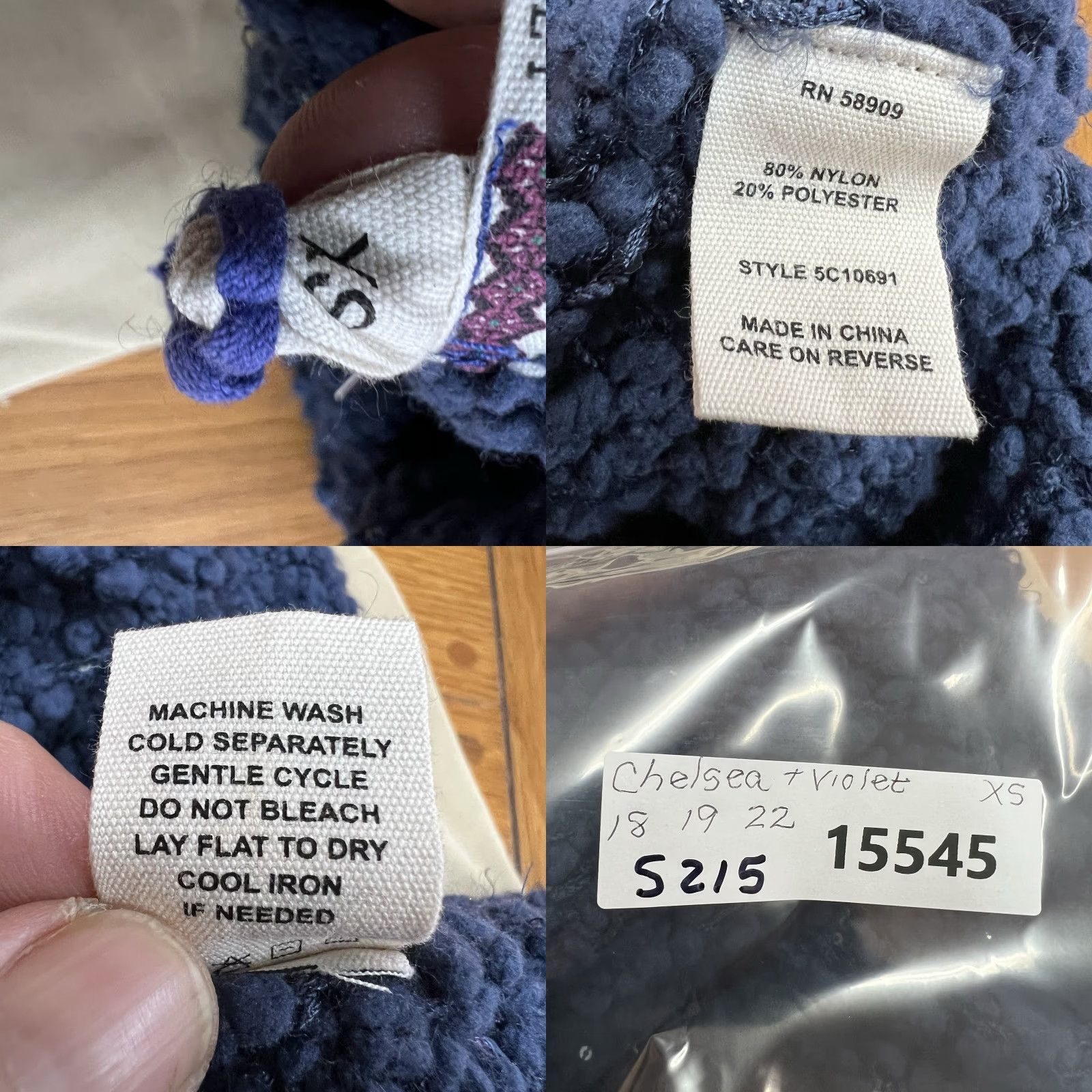 Vintage Chelsea & Violet Ariana Pebble Knit Bell Sleeve Sweater Womens XS Sapphire Blue Pullover Casual Knit Open-Knit Sweater Womens XS Bell Sleeve 90s? Size XS / US 0-2 / IT 36-38 - 8 Thumbnail
