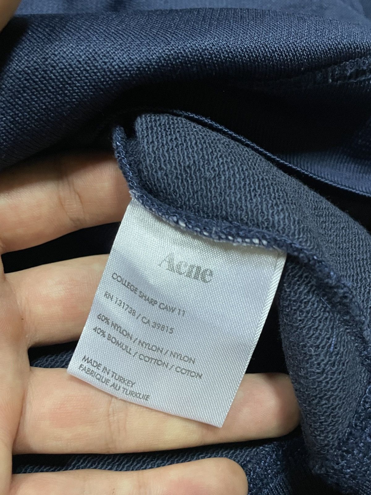 Acne Studios Acne Nylon Pocket Crewneck College Sharp CAW11 Size US S / EU 44-46 / 1 - 6 Thumbnail