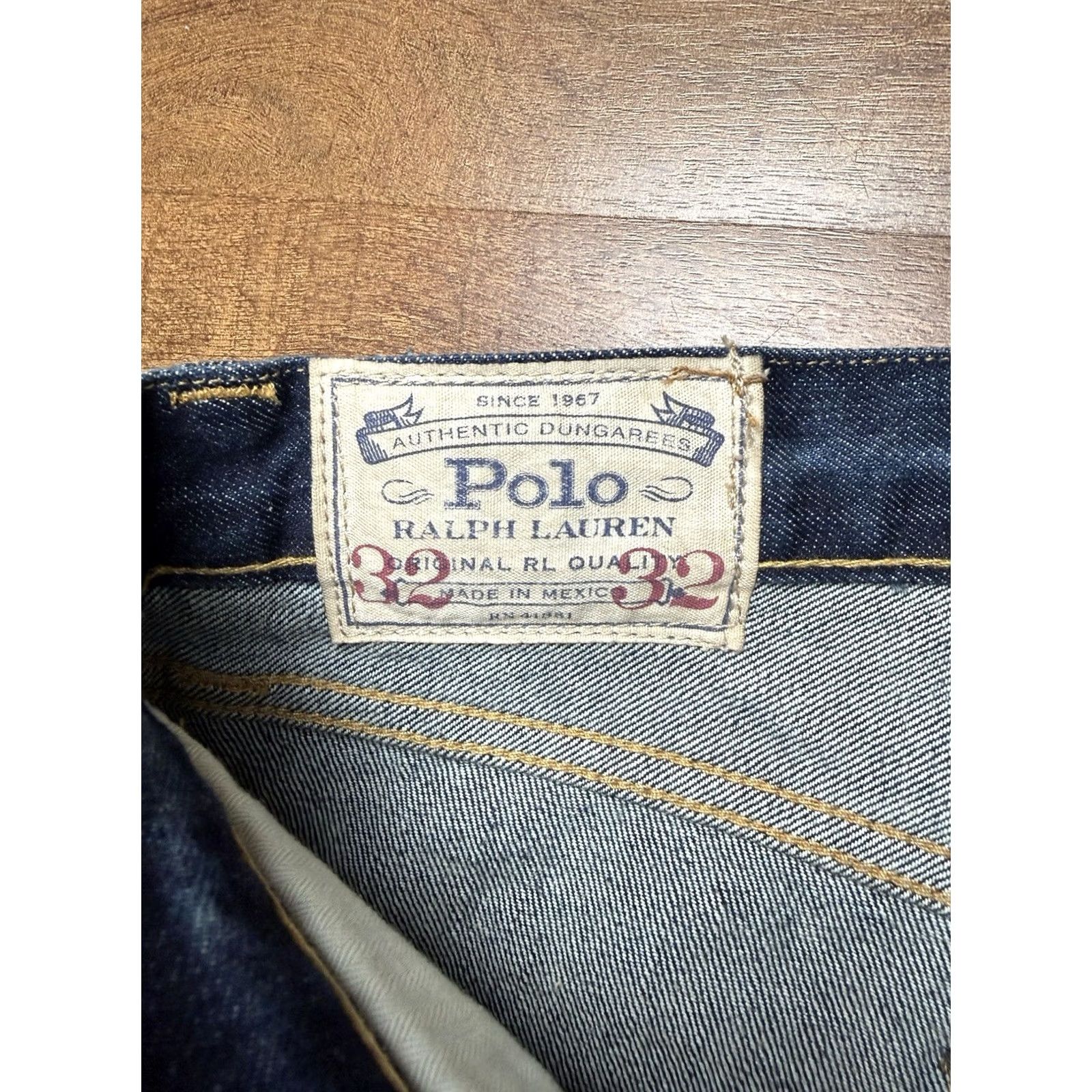 Polo Ralph Lauren Polo Ralph Lauren Jeans Mens Blue Varick Slim Straight Selvedge Denim 32X32 Jeans Slim Mens Blue Dark Wash 32 Inseam 5-Pocket Style Vintage: No Size US XS / EU 42 / 0 - 7 Thumbnail
