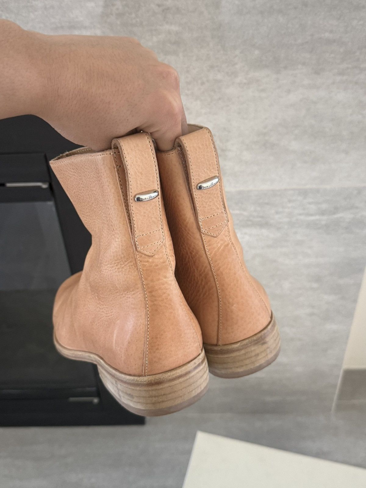 Our Legacy Our Legacy Michaelis Boots in Natural Tan Leather Size US 7 / EU 40 - 3 Thumbnail