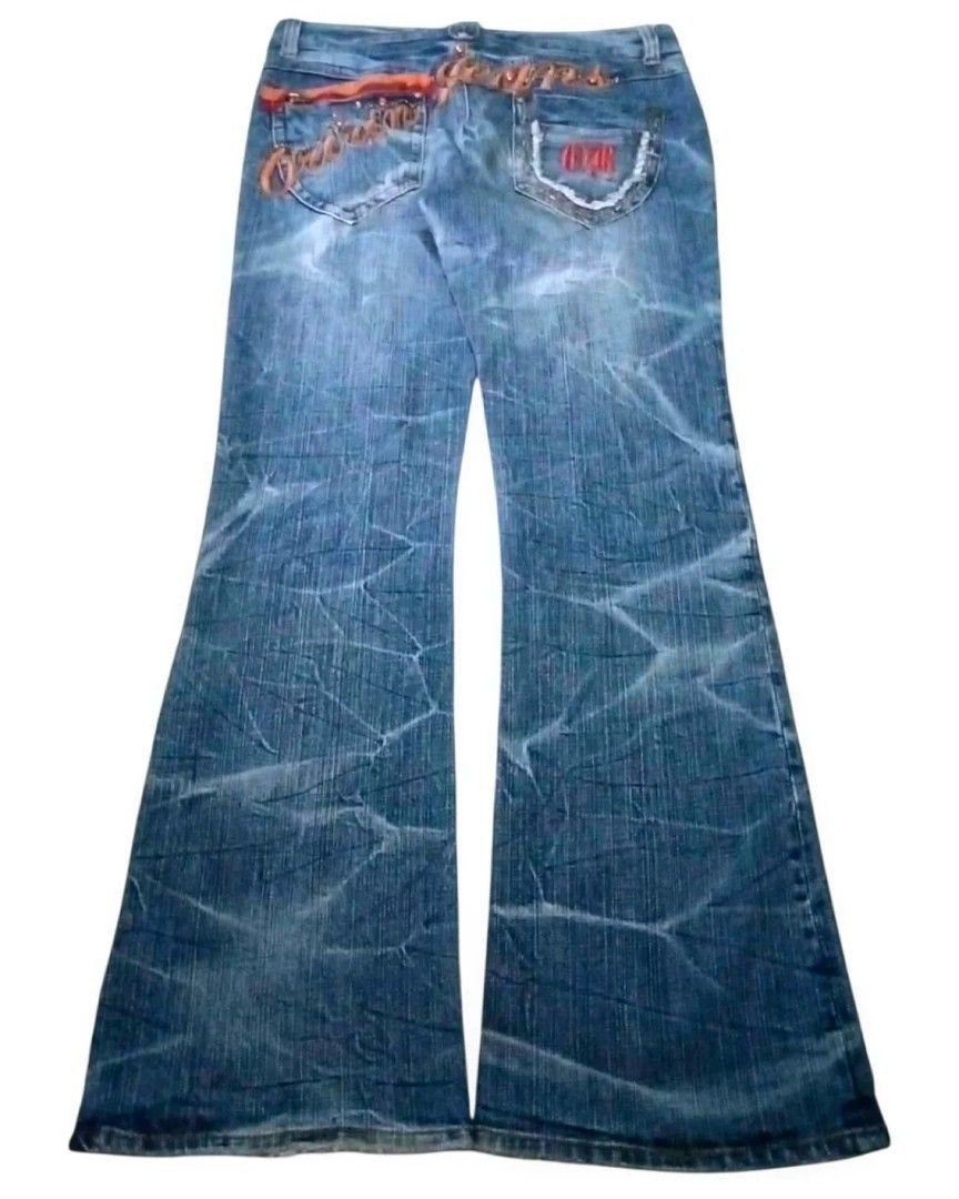 Hysteric Glamour 💥Flare⭐oirin Jeans flare denim nice design Size US 31 - 2 Thumbnail