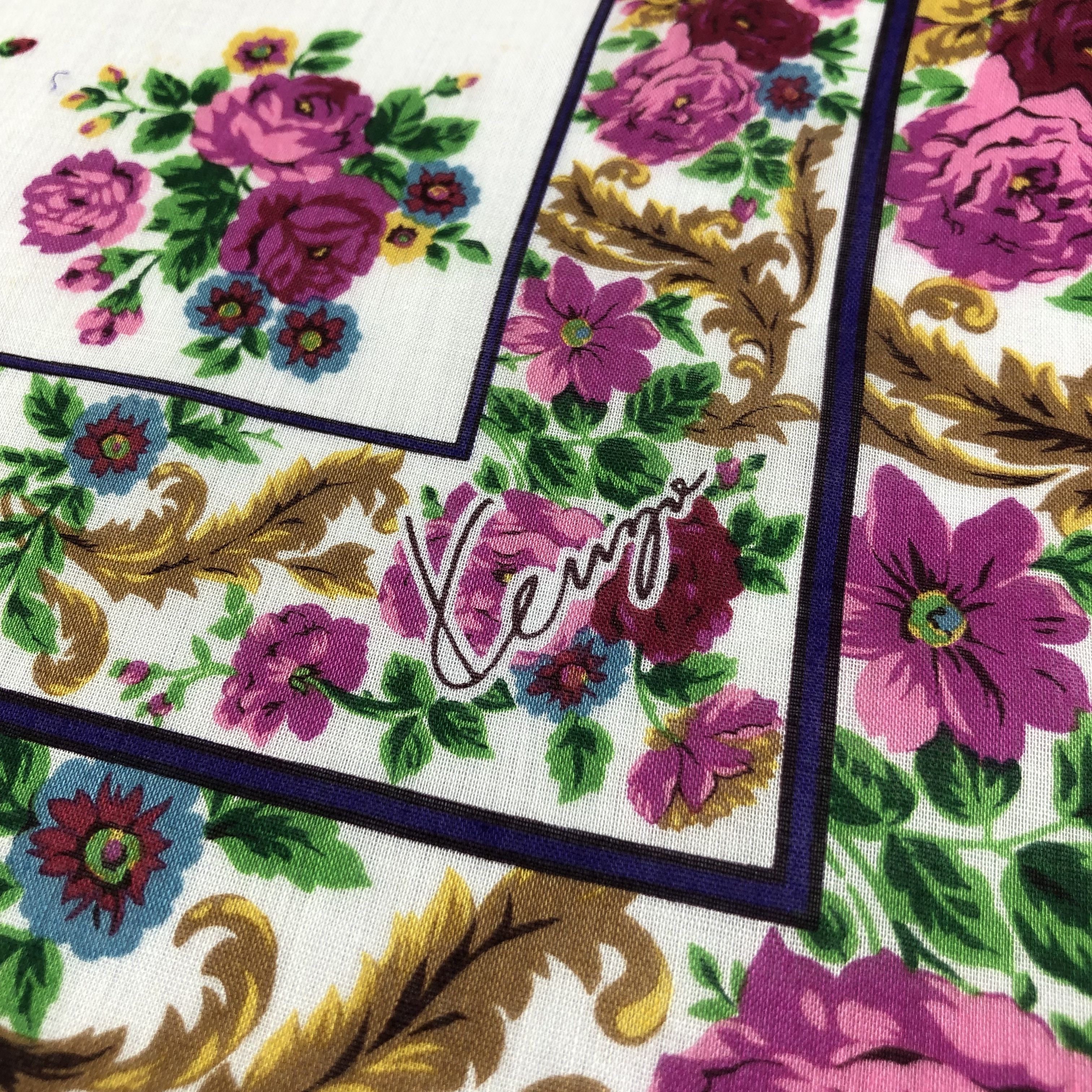 Kenzo Kenzo Floral Handkerchief Neckerchief Bandana H1920 Size ONE SIZE - 4 Thumbnail