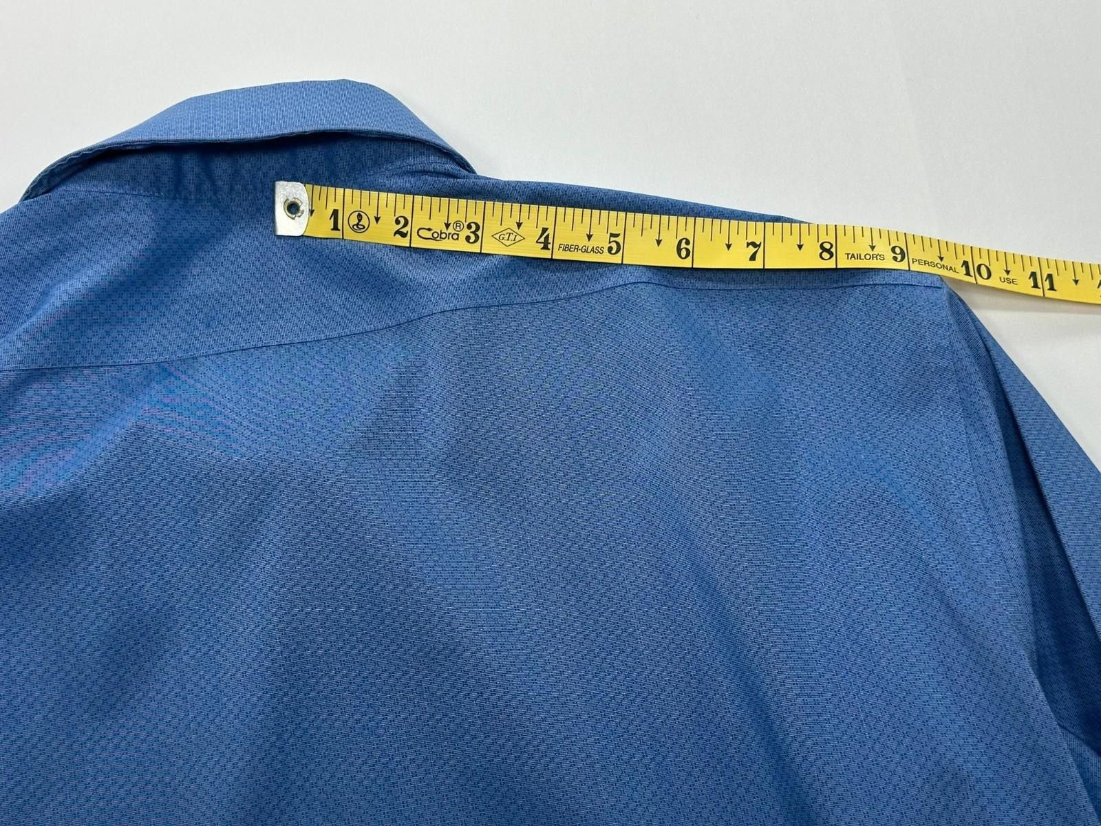 Calvin Klein Calvin Klein Slim Stretch Button Up Blue Men L 16-16.5/32-22 Size 42R - 6 Thumbnail