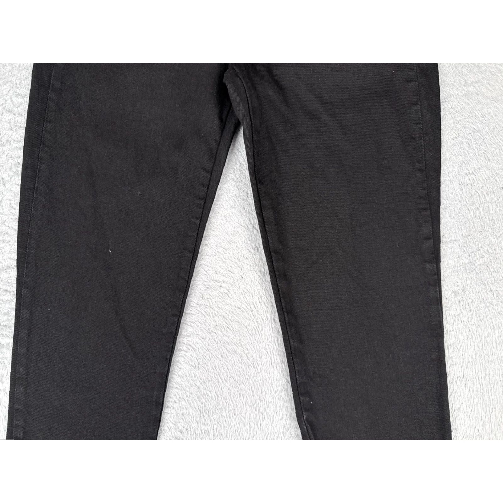 Gap Gap 1969 Jeans Womens Slim Crop Ankle Lace Hem Black 26x24 Denim Stretch Size 26" / US 2 / IT 38 - 3 Thumbnail