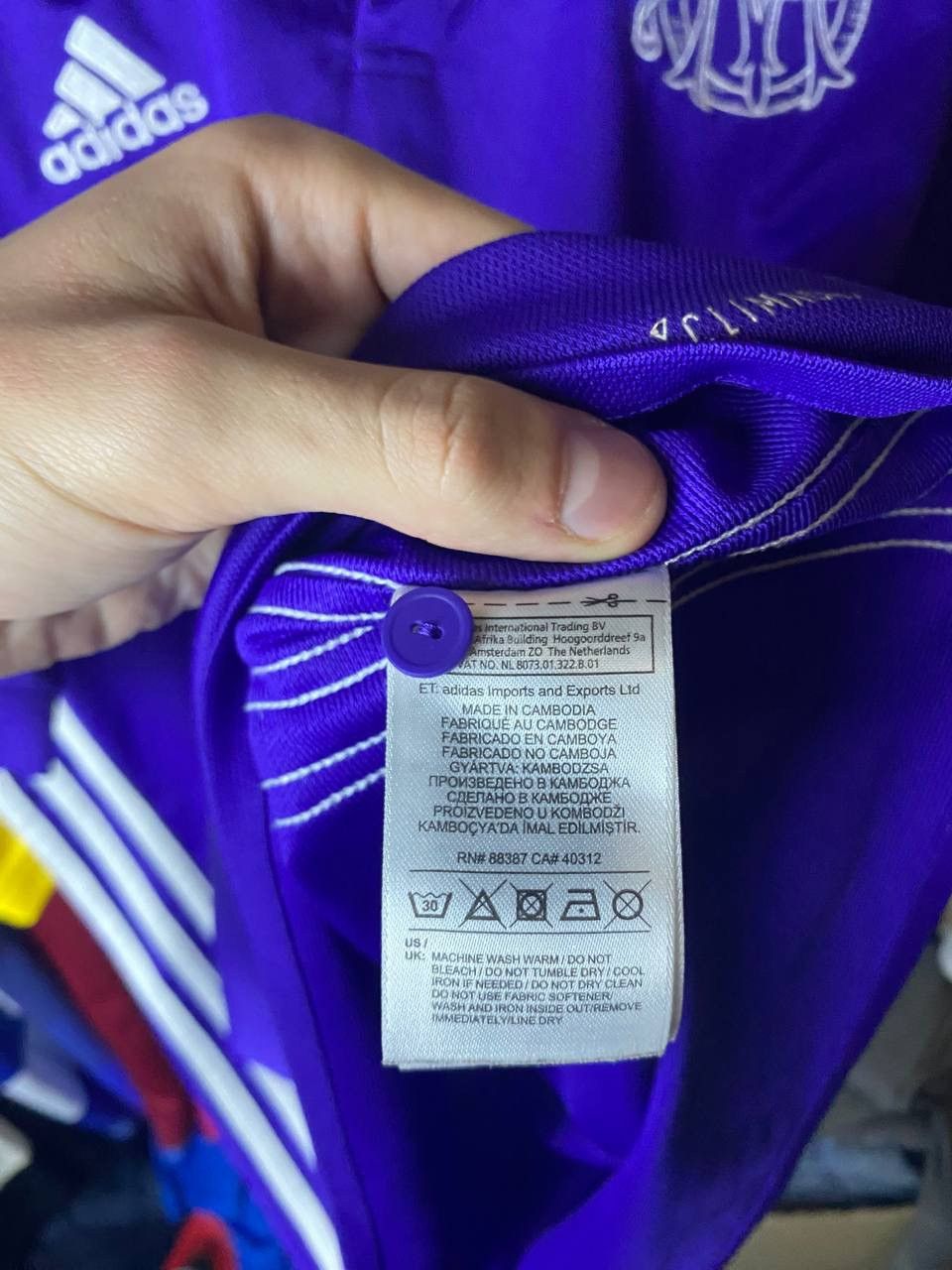 Adidas Adidas Marseille Third jersey drill Size US L / EU 52-54 / 3 - 7 Thumbnail