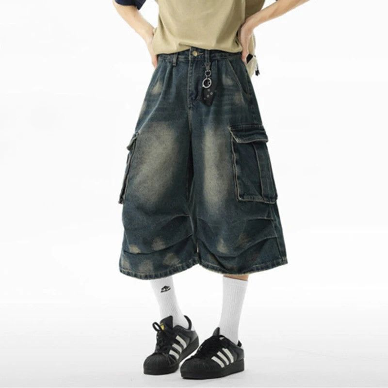 Japanese Brand × Jean Seven Quarter Jeans Cargo Multi pocket Size US 33 - 4 Thumbnail