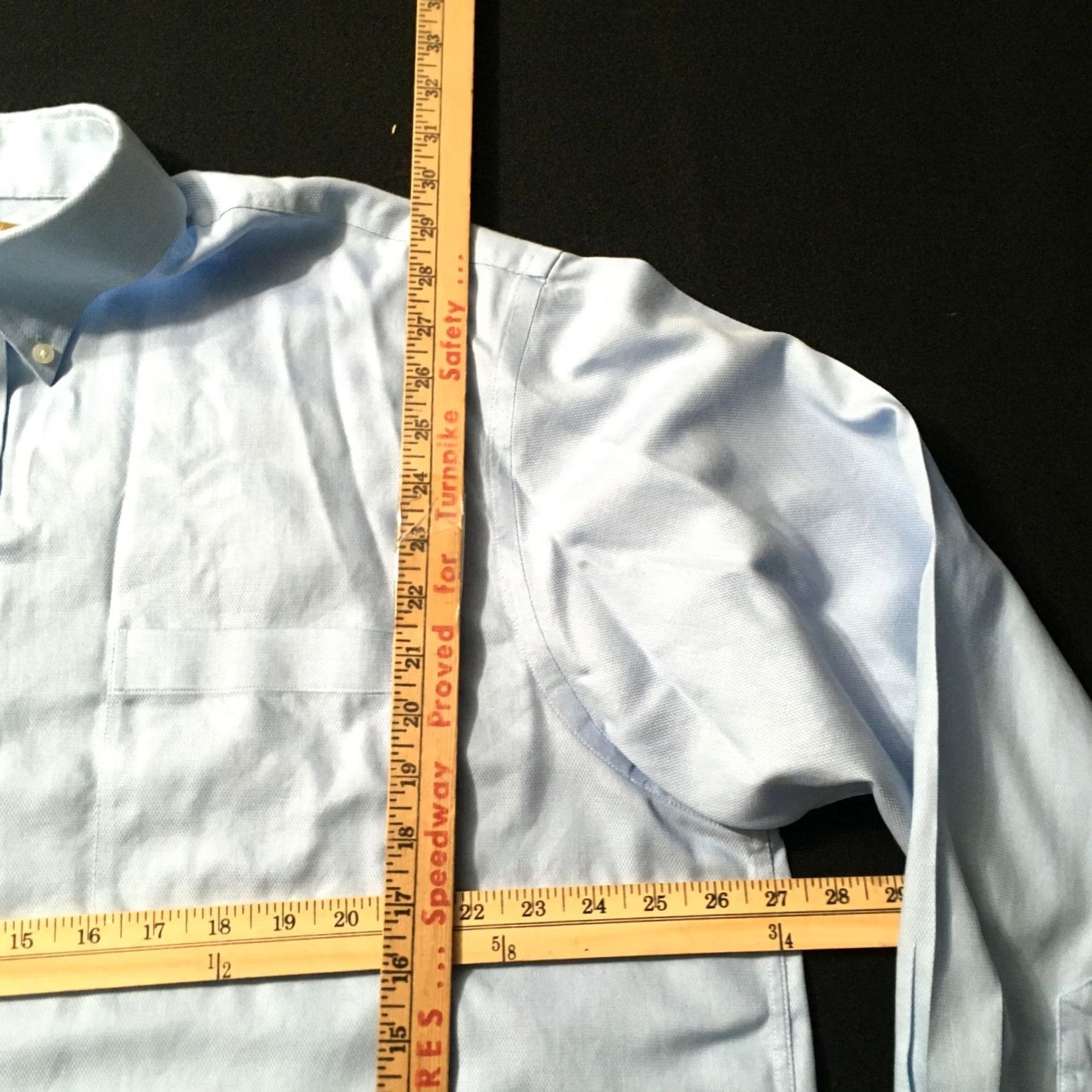 Roundtree & Yorke Roundtree & Yorke Gold Label Button-Down Shirt XL Blue Long Sleeve Size US XL / EU 56 / 4 - 4 Thumbnail