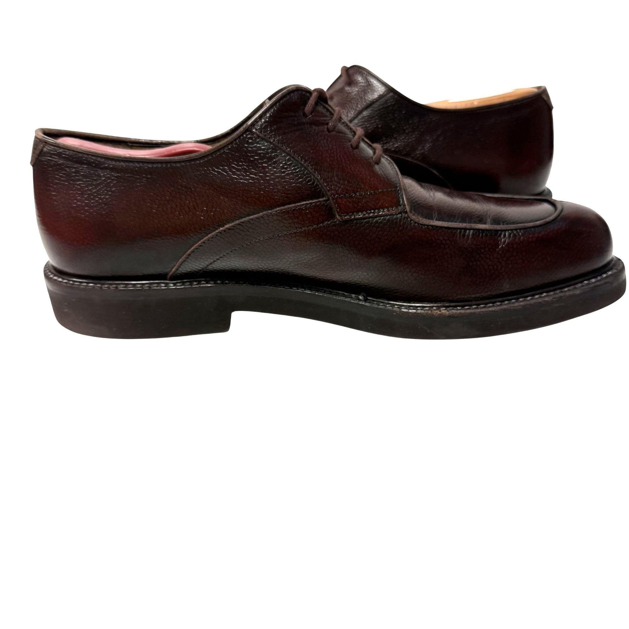 Other Bruno Magli RENATO Burgundy Brown Leather SPLIT TOE Shoes Size US 9.5 / EU 42-43 - 6 Thumbnail