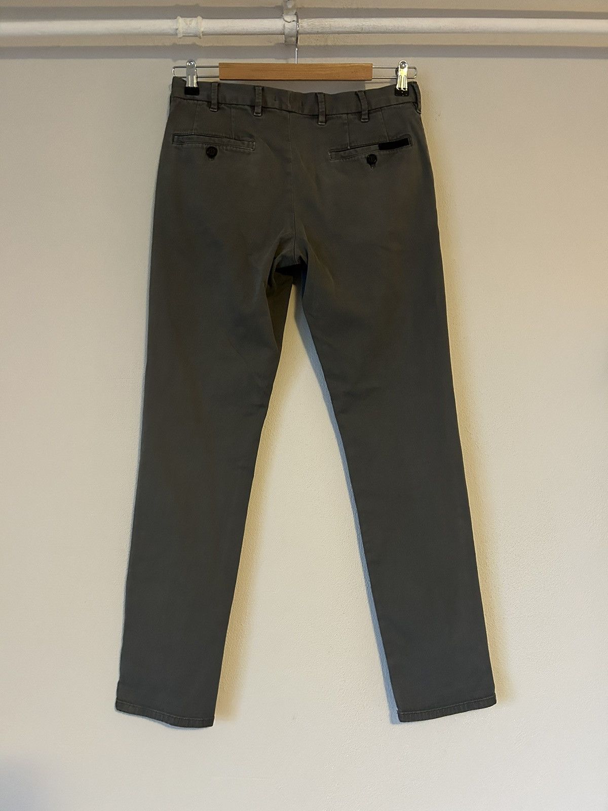 Prada Prada Grey Stretch Cotton Chino Trousers - Size 30 Size US 30 / EU 46 - 3 Thumbnail