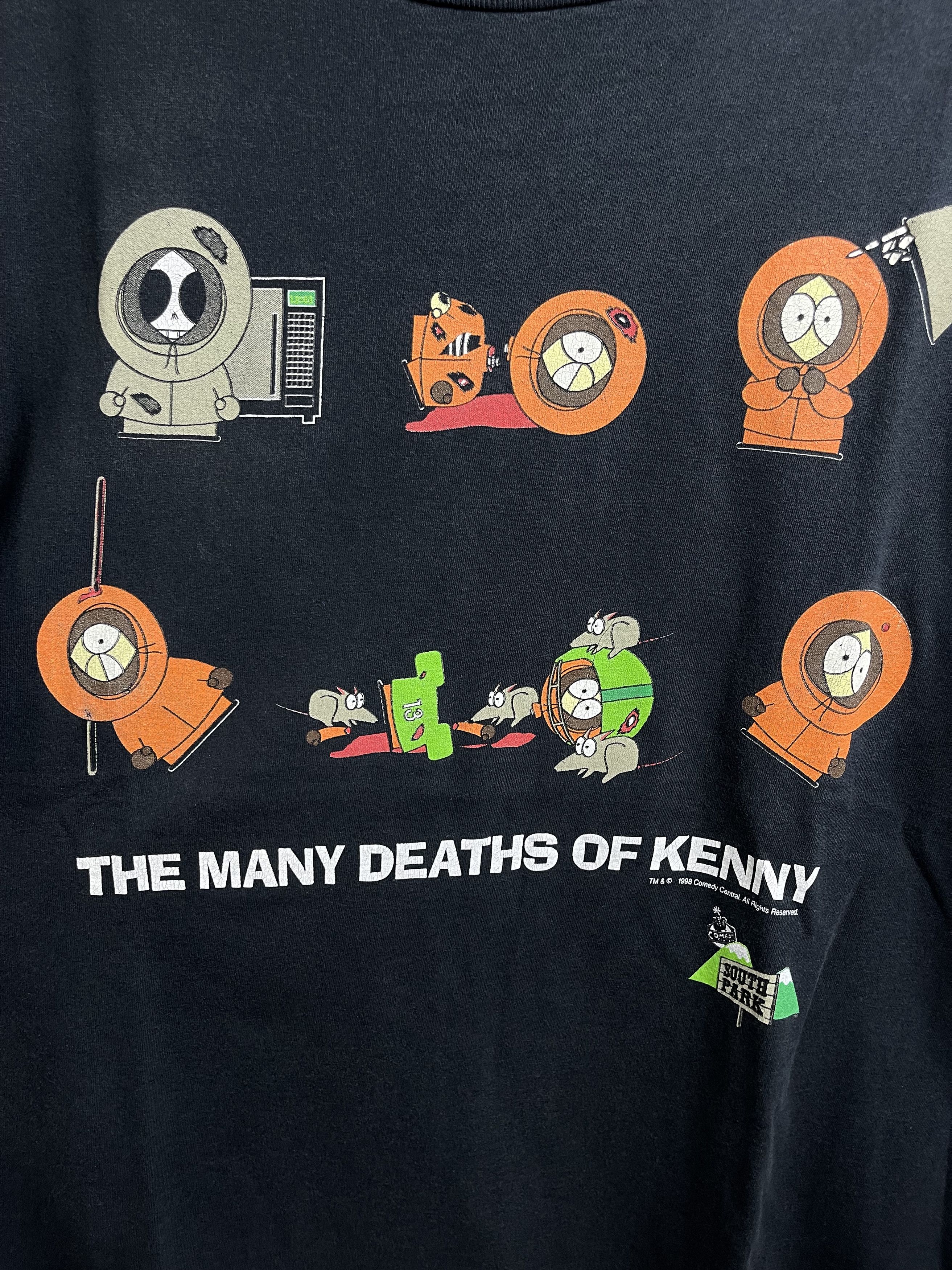 Cartoon Network Vintage South Park The Many Deaths of Kenny T Shirt 1998 Size US XL / EU 56 / 4 - 4 Thumbnail