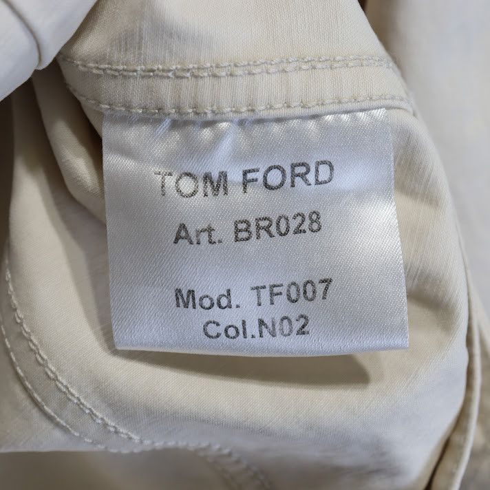 Tom Ford o1rshd1 Denim Jacket in Ivory Size US M / EU 48-50 / 2 - 6 Thumbnail