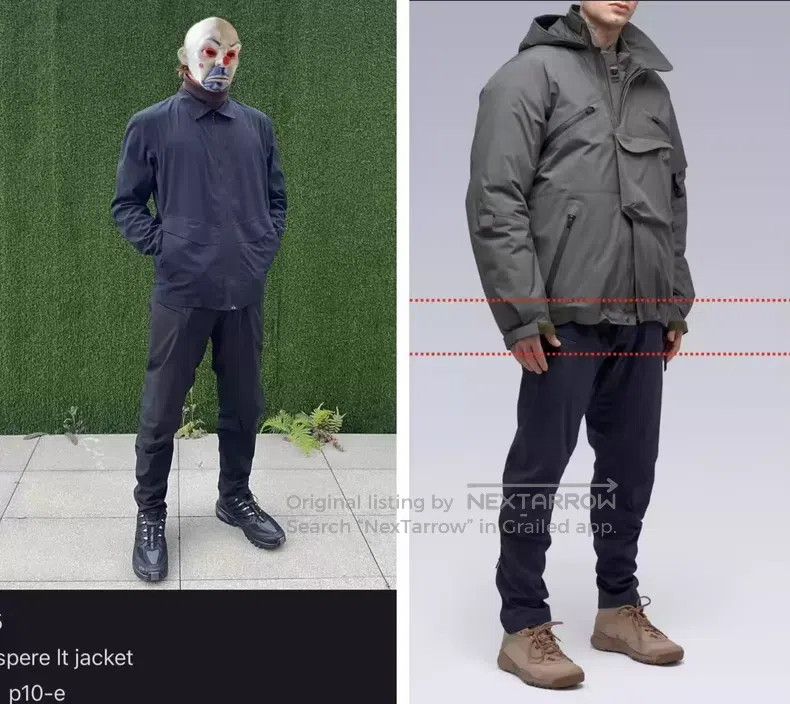 Acronym Acronym size S Waterproof Functional Trousers with Cuffs Size US 27 - 3 Thumbnail