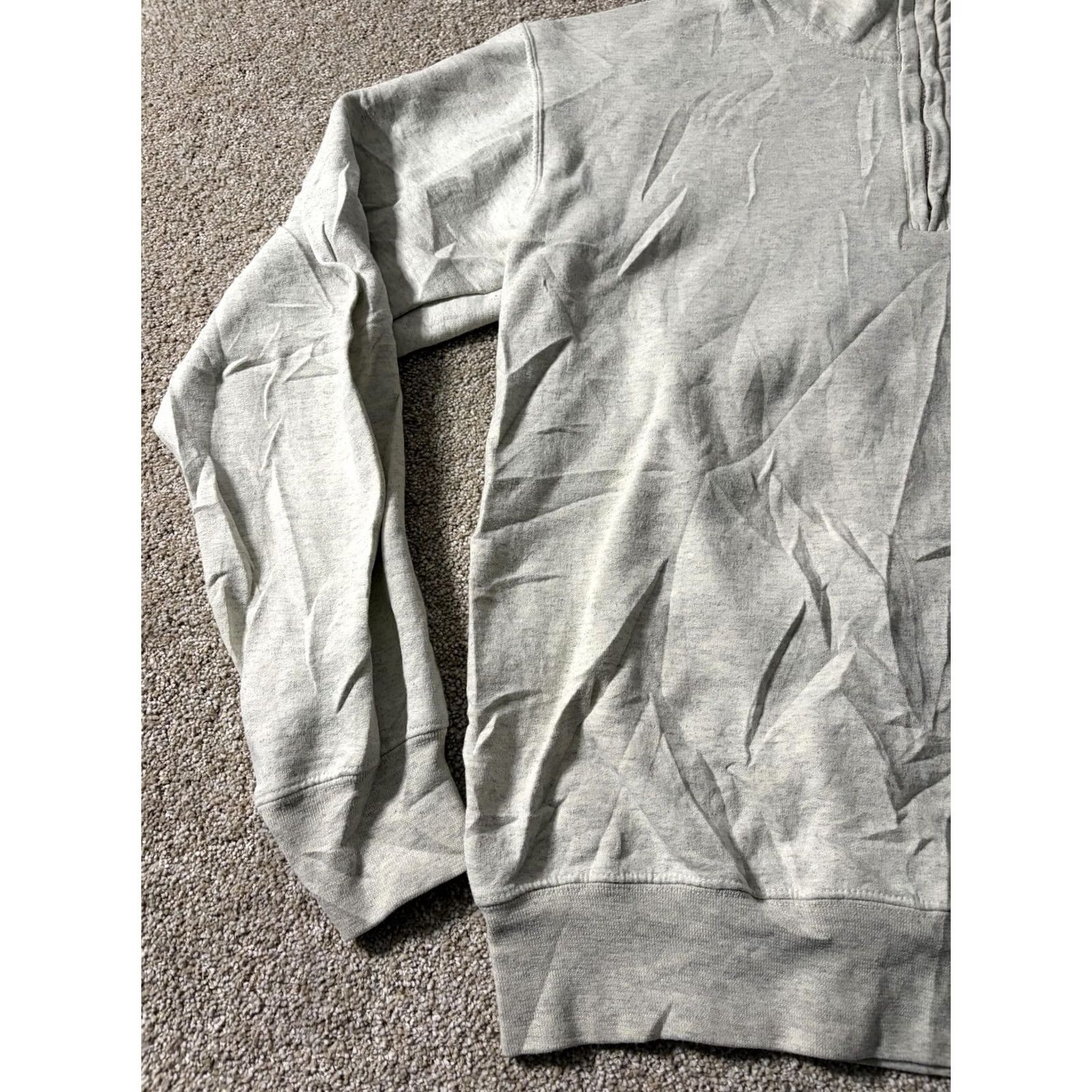 Champion Champion Shirt Mens M Gray Sweatshirt Quarter Zip Fleece Mock Neck Marines Size US M / EU 48-50 / 2 - 2 Thumbnail