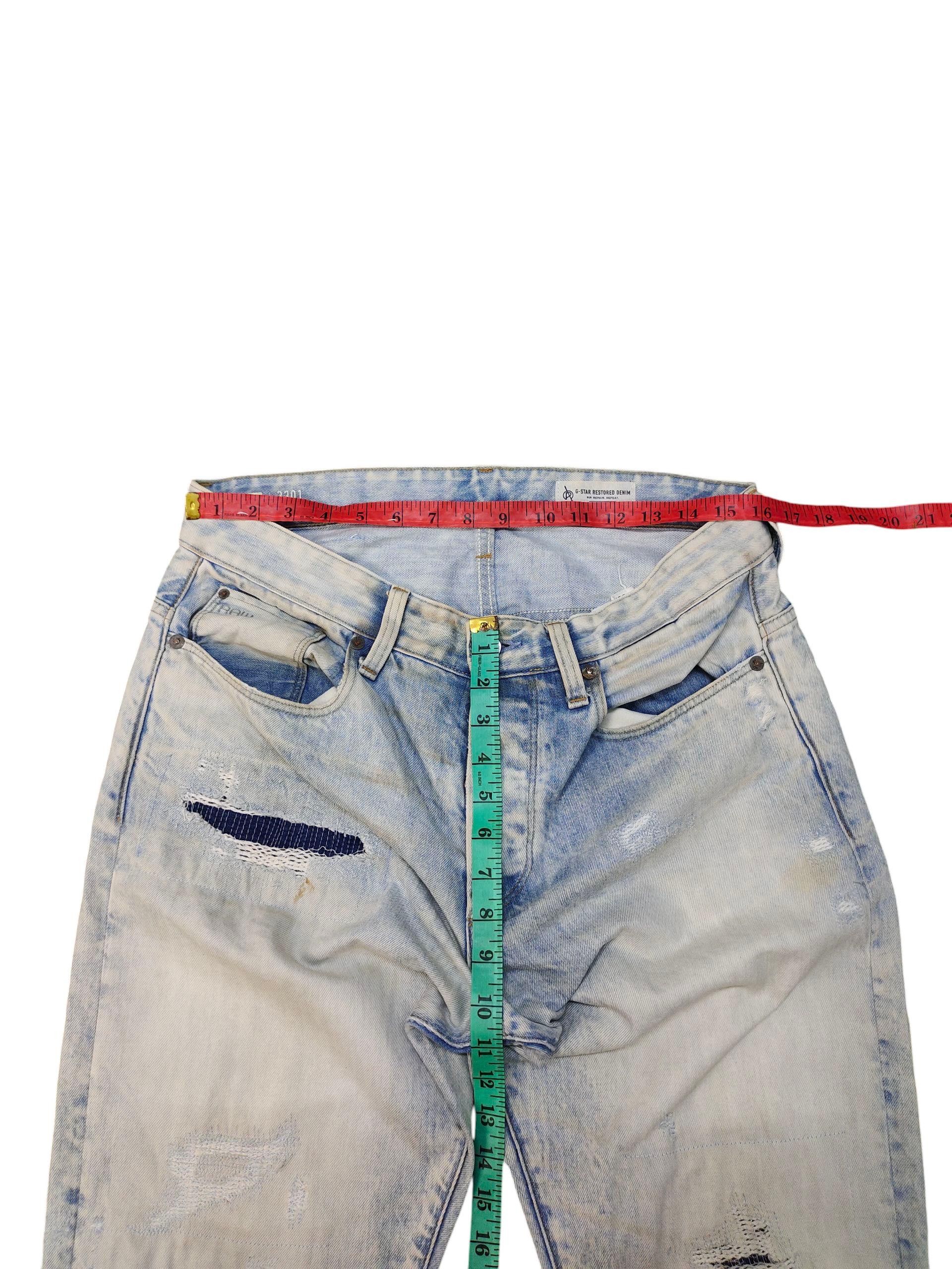Kapital Vintage G-Star Boro Sashiko Rusty Restored Denim Jeans Size US 33 - 7 Thumbnail